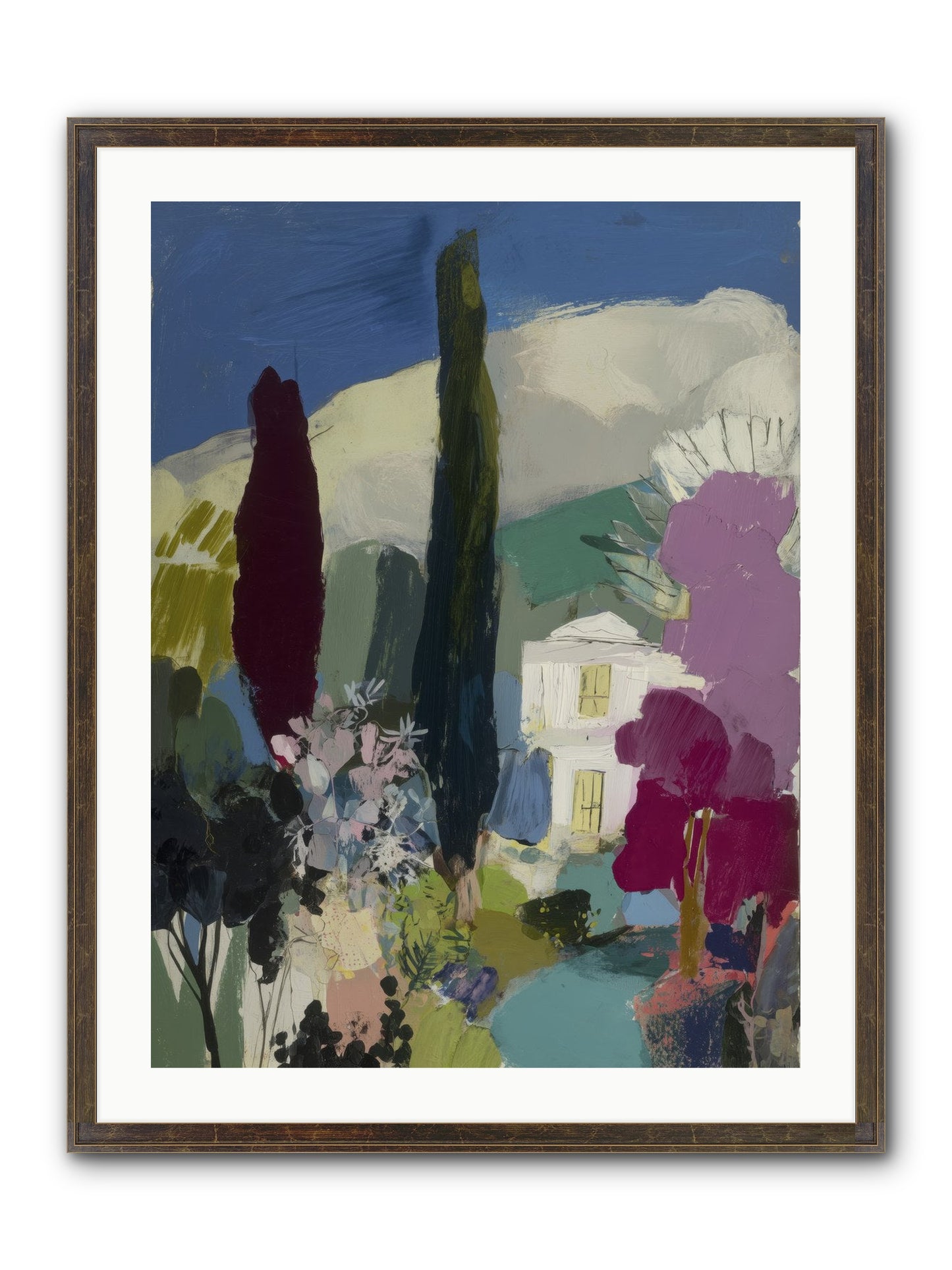 Distant Melody Framed Print - Slimwoods Black/Gold 24x32