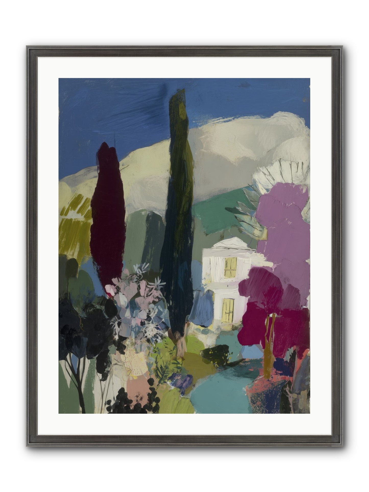 Distant Melody Framed Print - Slimwoods Black/Silver 24x32