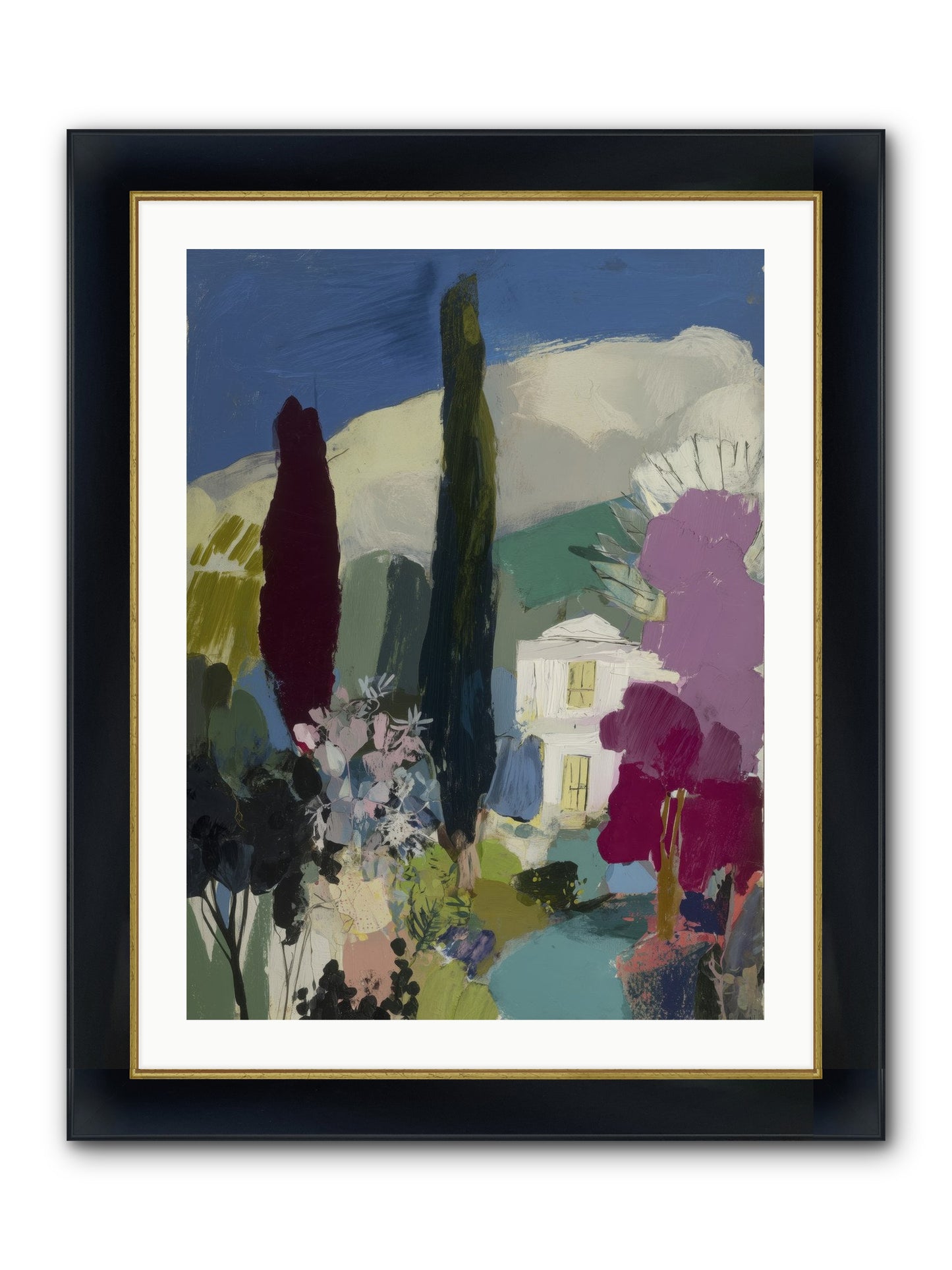 Distant Melody Framed Print - Wide Black w/Gold 24x32