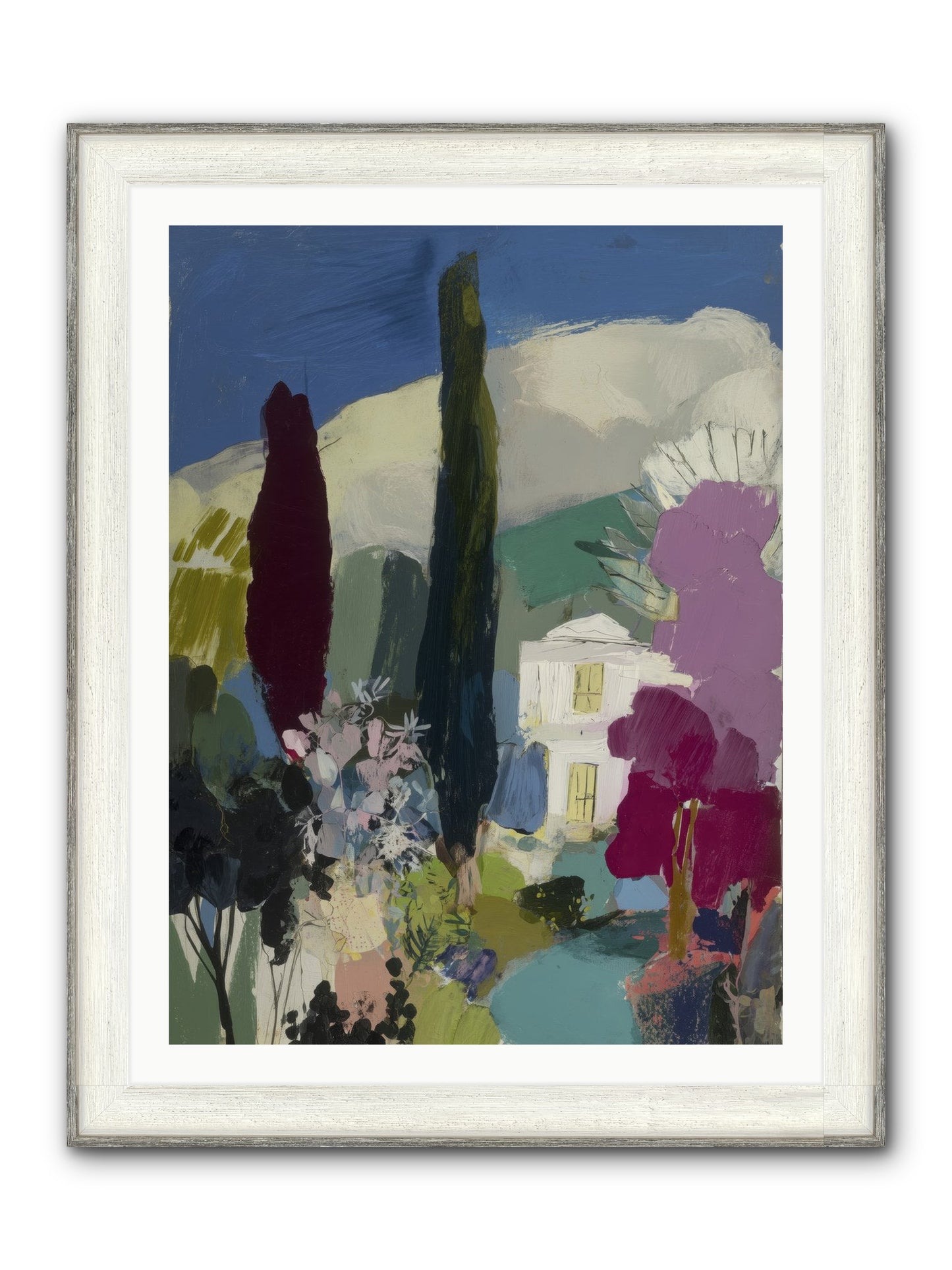 Distant Melody Framed Print - Driftwood White 30x40