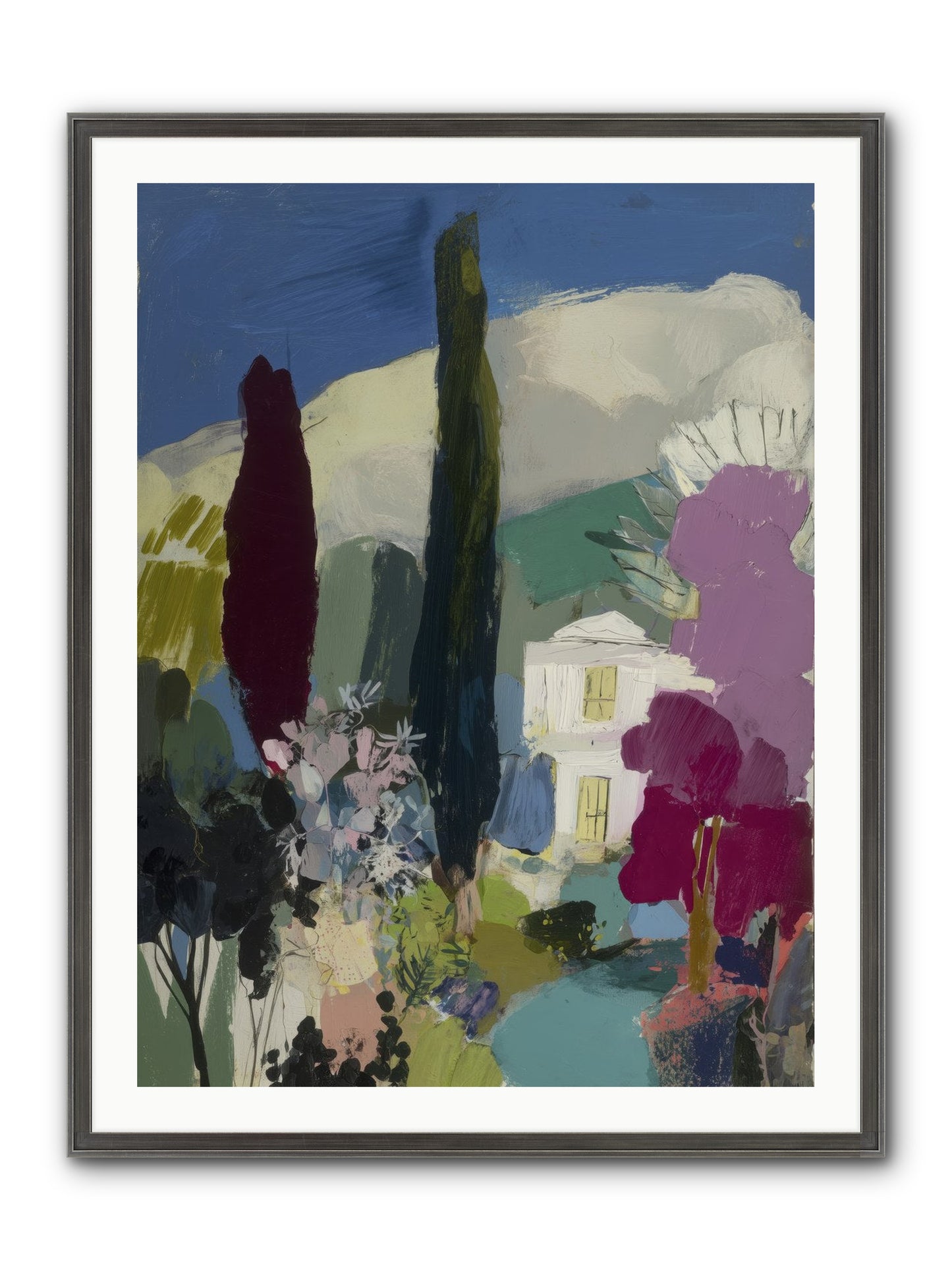 Distant Melody Framed Print - Slimwoods Black/Silver 30x40