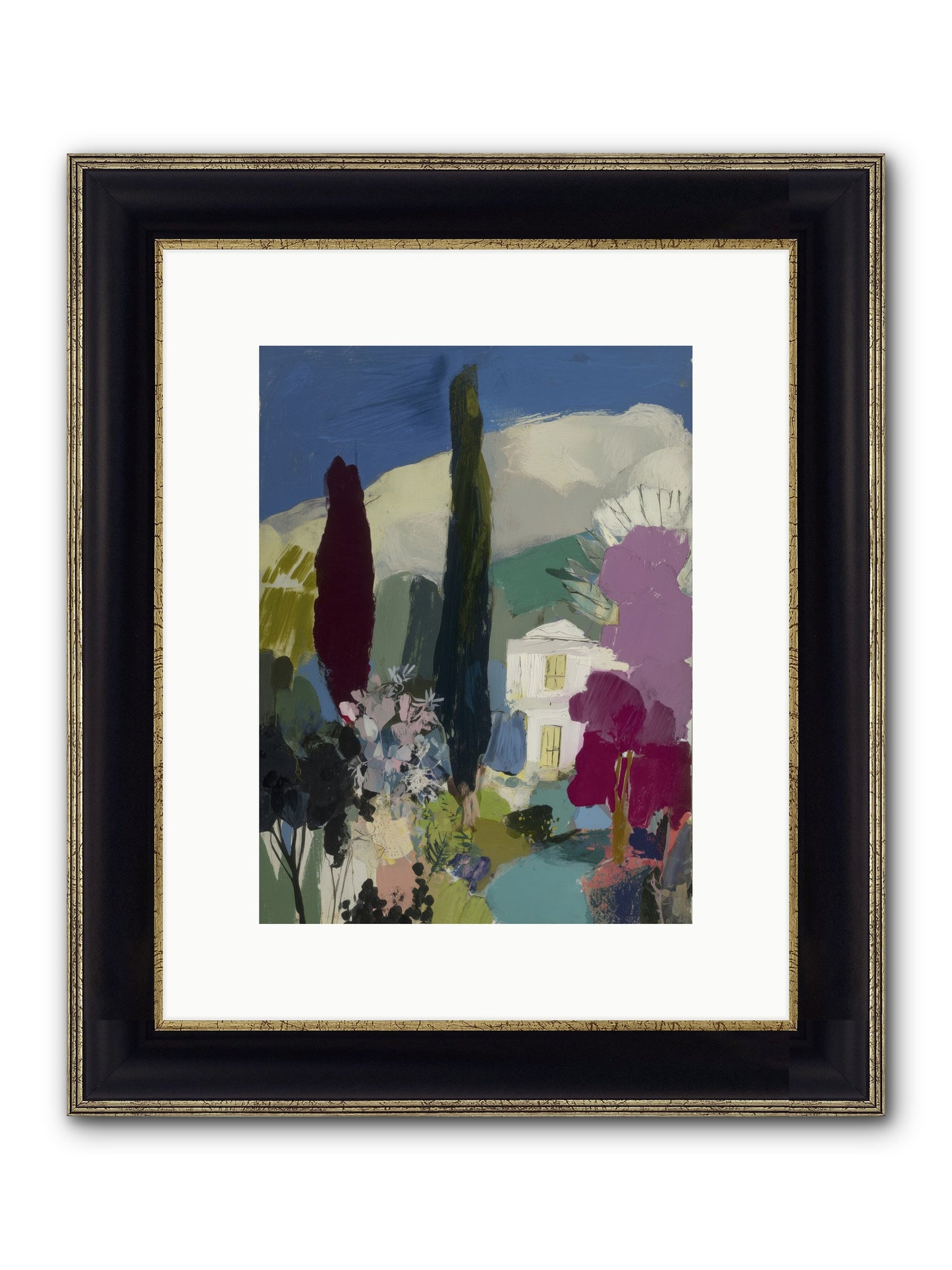 Distant Melody Framed Print - Black & Gold 9x12