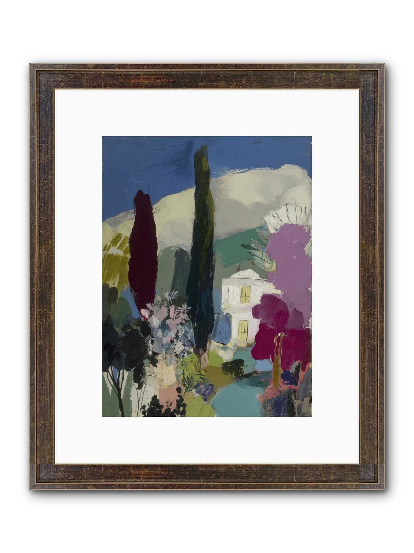 Distant Melody Framed Print - Slimwoods Black/Gold 9x12
