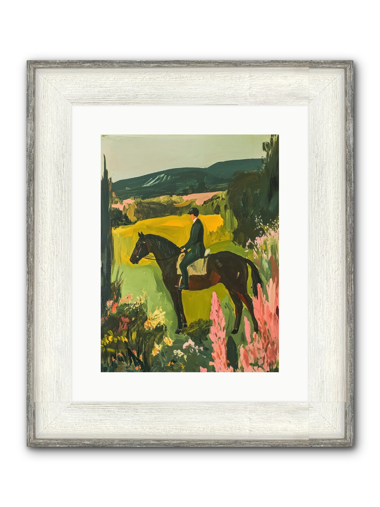 Distant Memory Framed Print - Driftwood White 12x16