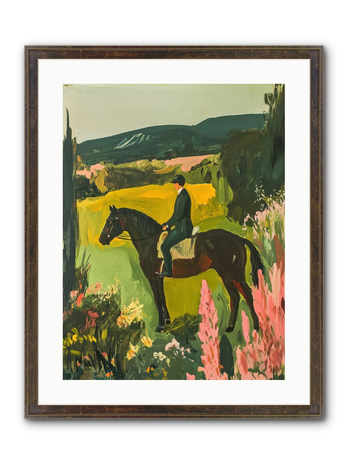 Distant Memory Framed Print - Slimwoods Black/Gold 18x24