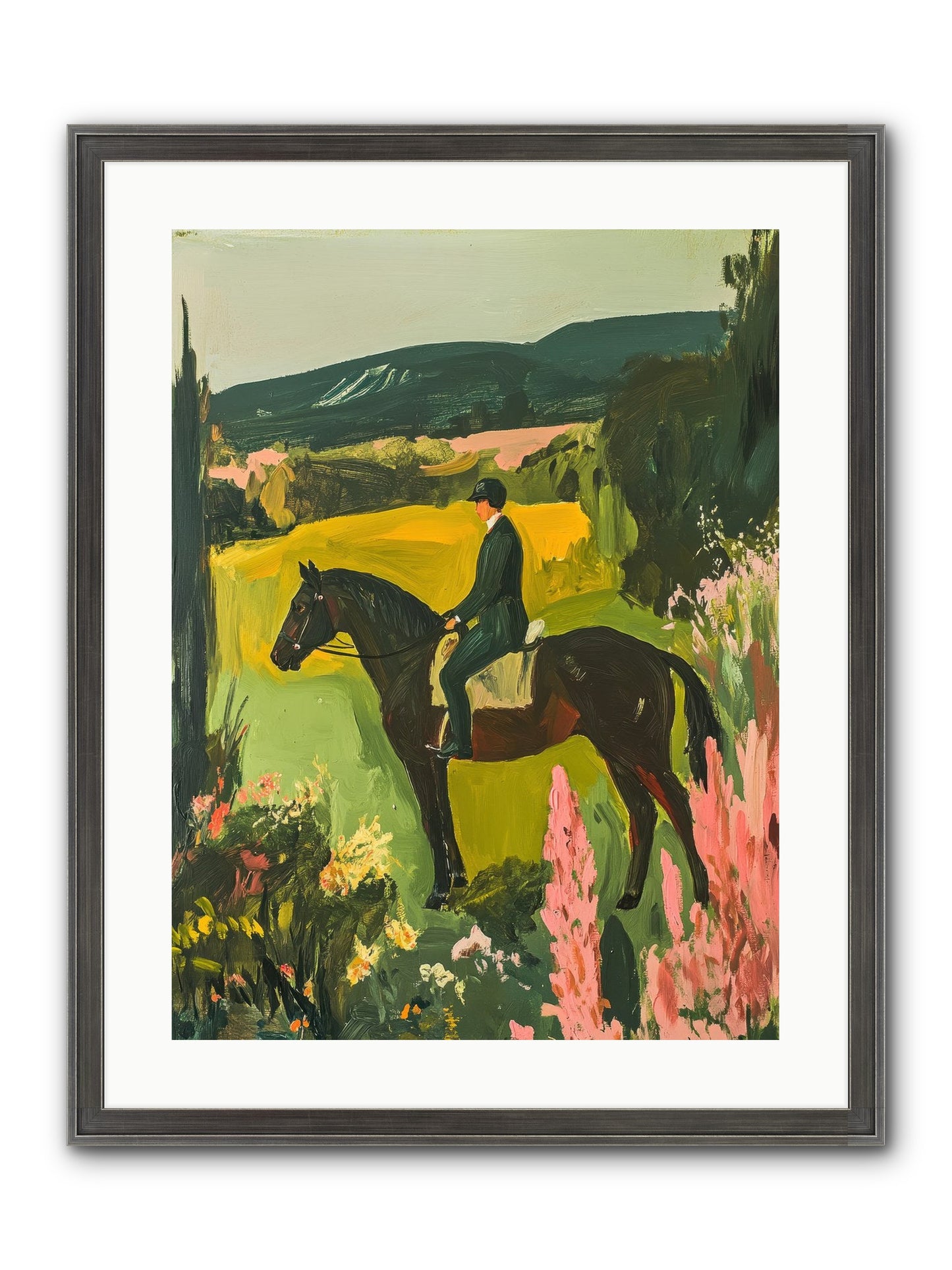 Distant Memory Framed Print - Slimwoods Black/Silver 18x24