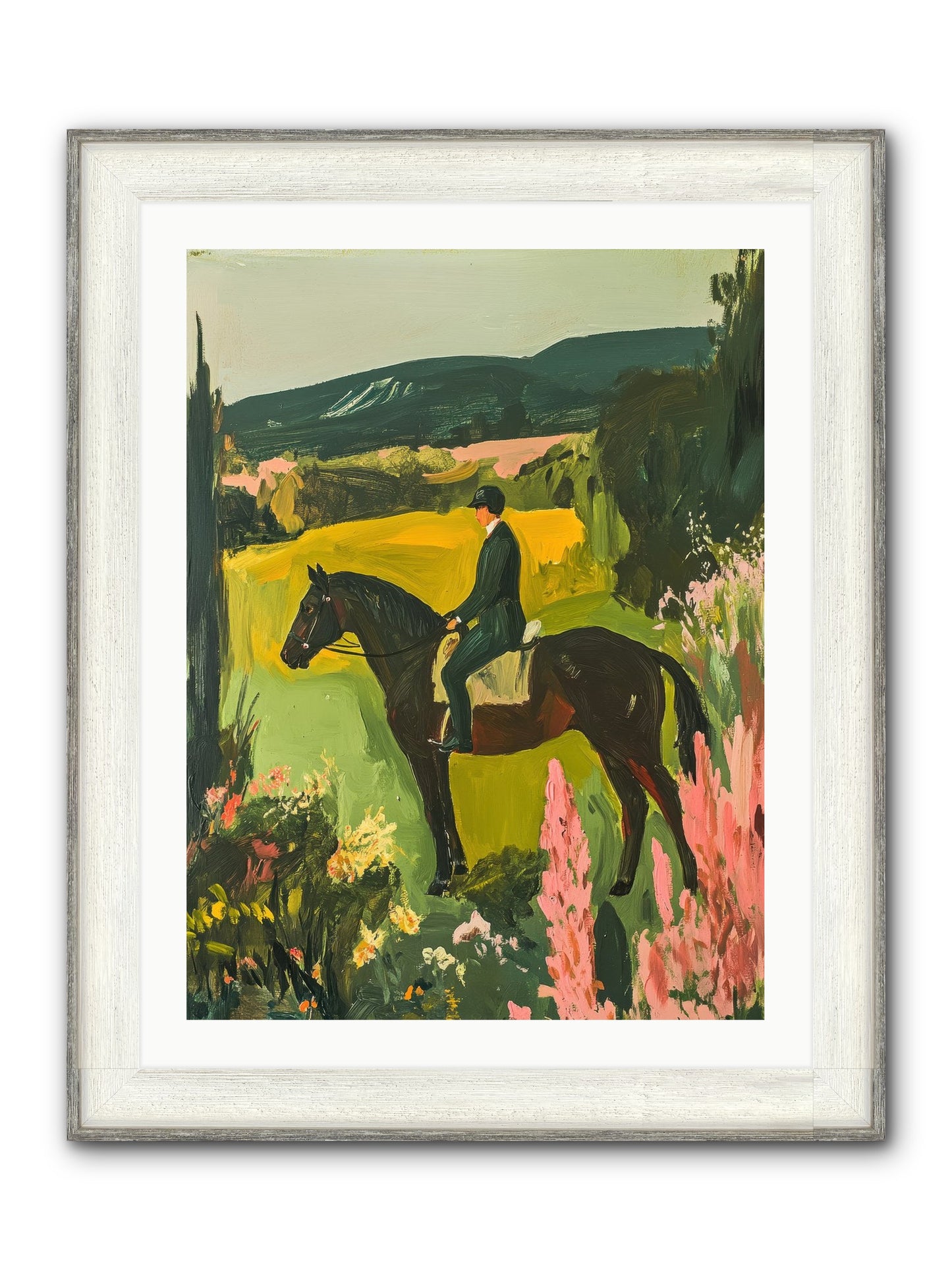 Distant Memory Framed Print - Driftwood White 24x32