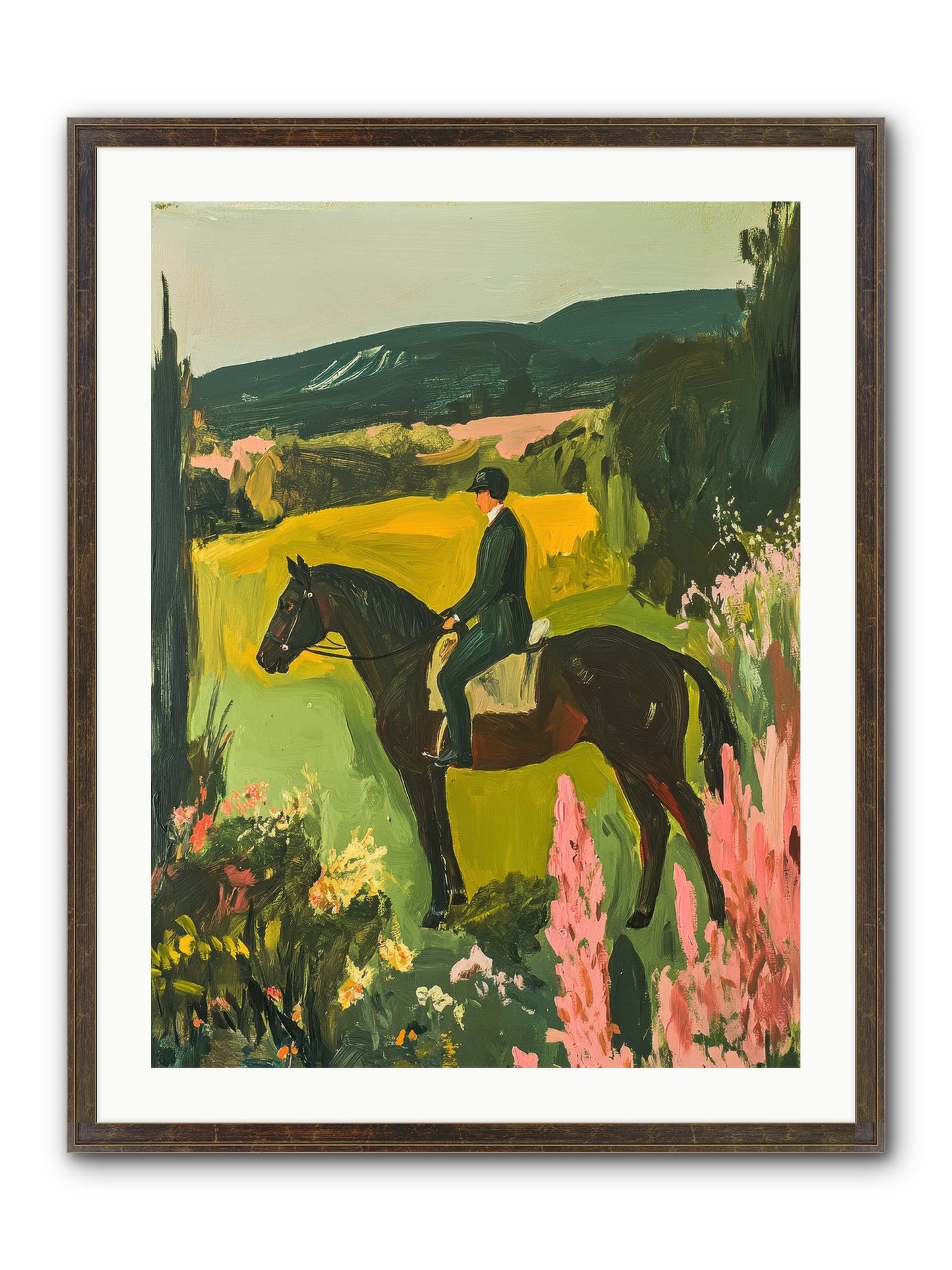 Distant Memory Framed Print - Slimwoods Black/Gold 24x32