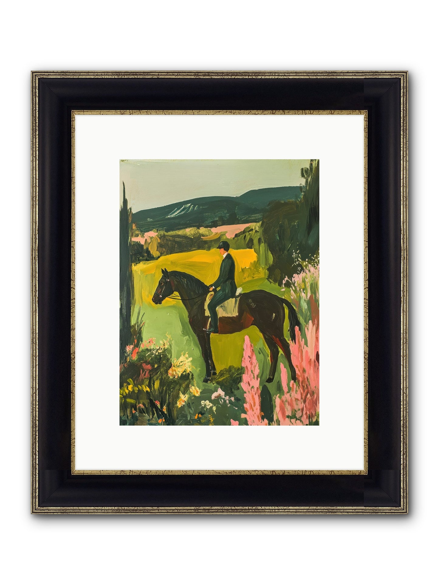 Distant Memory Framed Print - Black & Gold 9x12