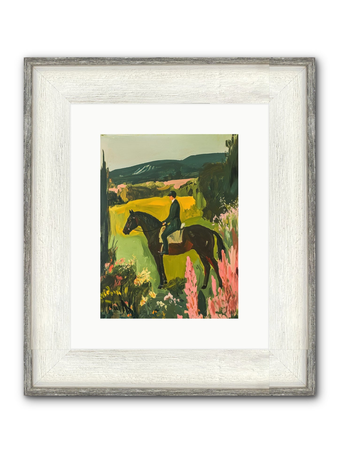Distant Memory Framed Print - Driftwood White 9x12