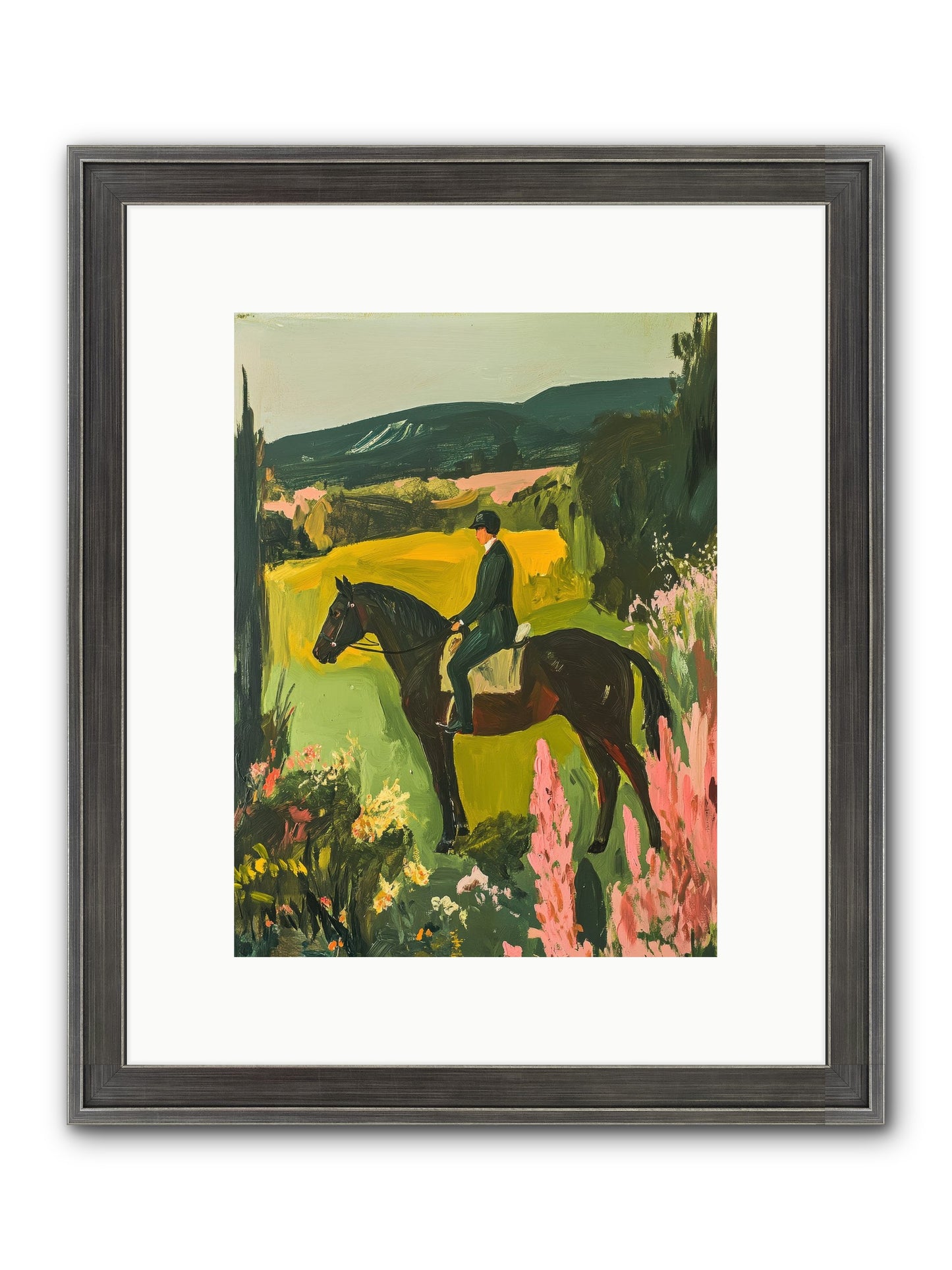 Distant Memory Framed Print - Slimwoods Black/Silver 9x12