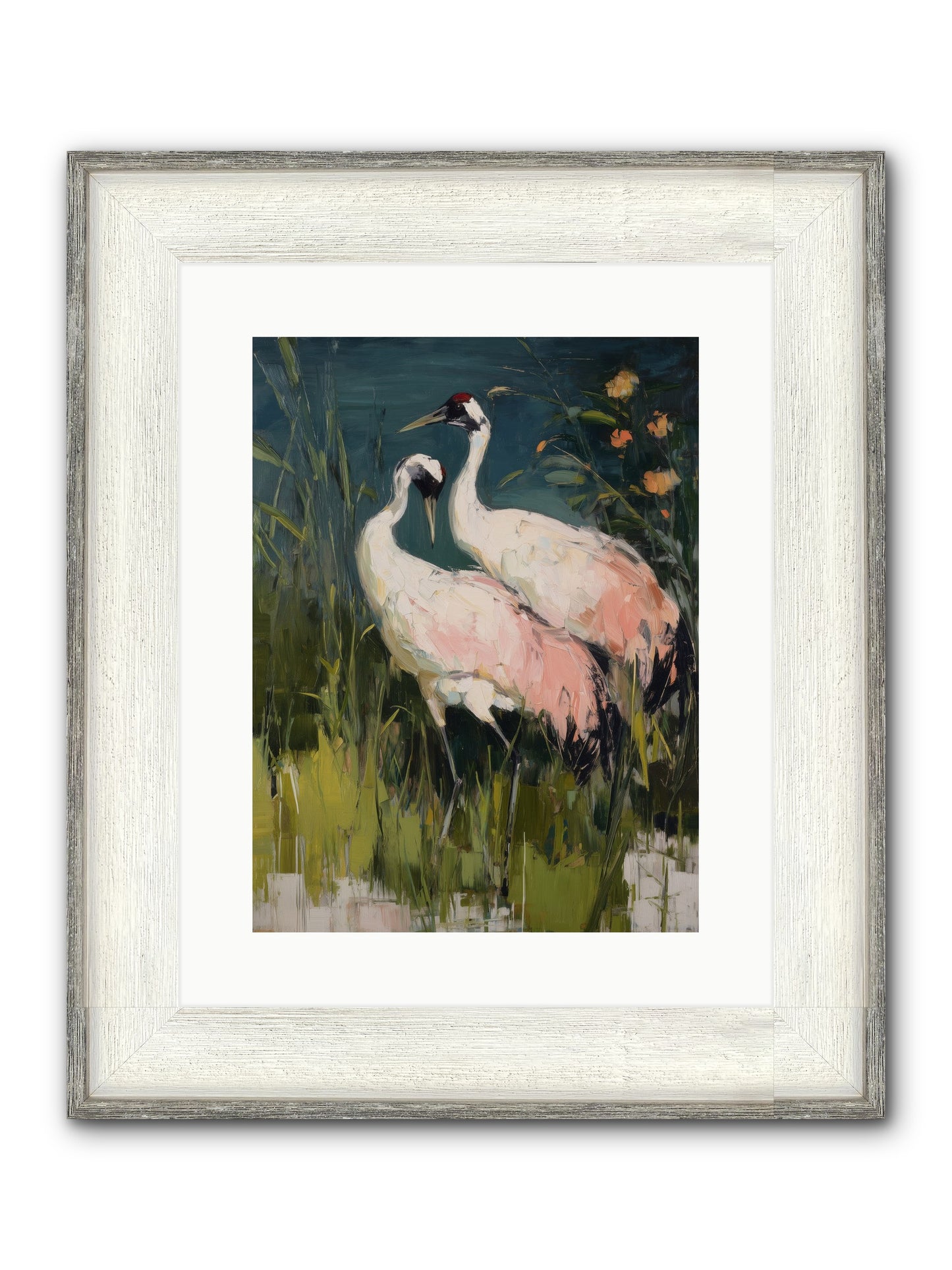 Distant Shores Framed Print - Driftwood White 12x16