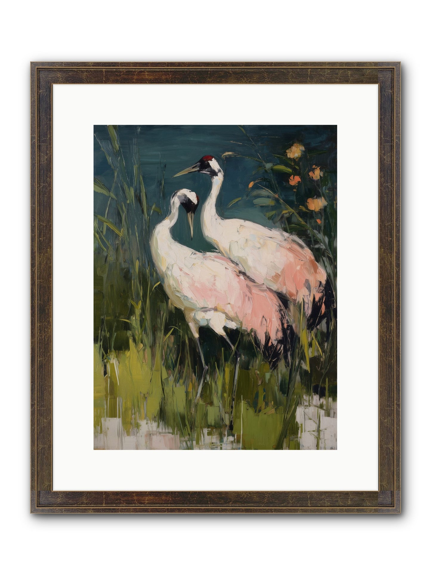 Distant Shores Framed Print - Slimwoods Black/Gold 12x16