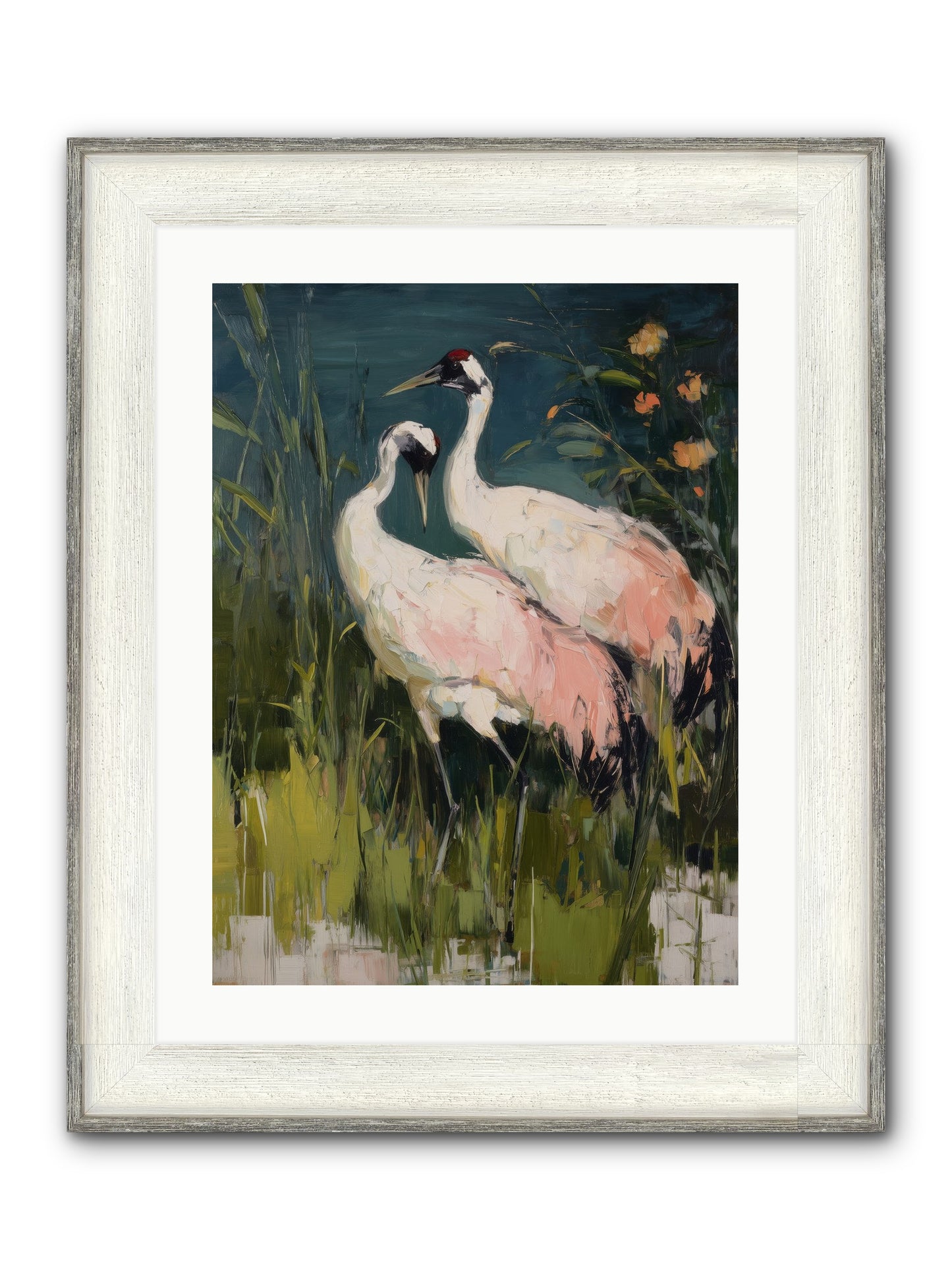 Distant Shores Framed Print - Driftwood White 18x24