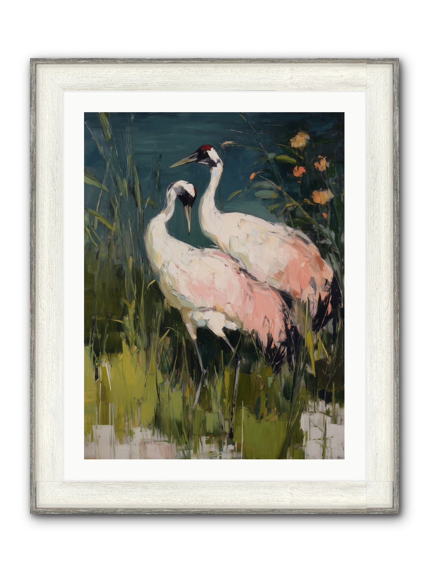 Distant Shores Framed Print - Driftwood White 24x32