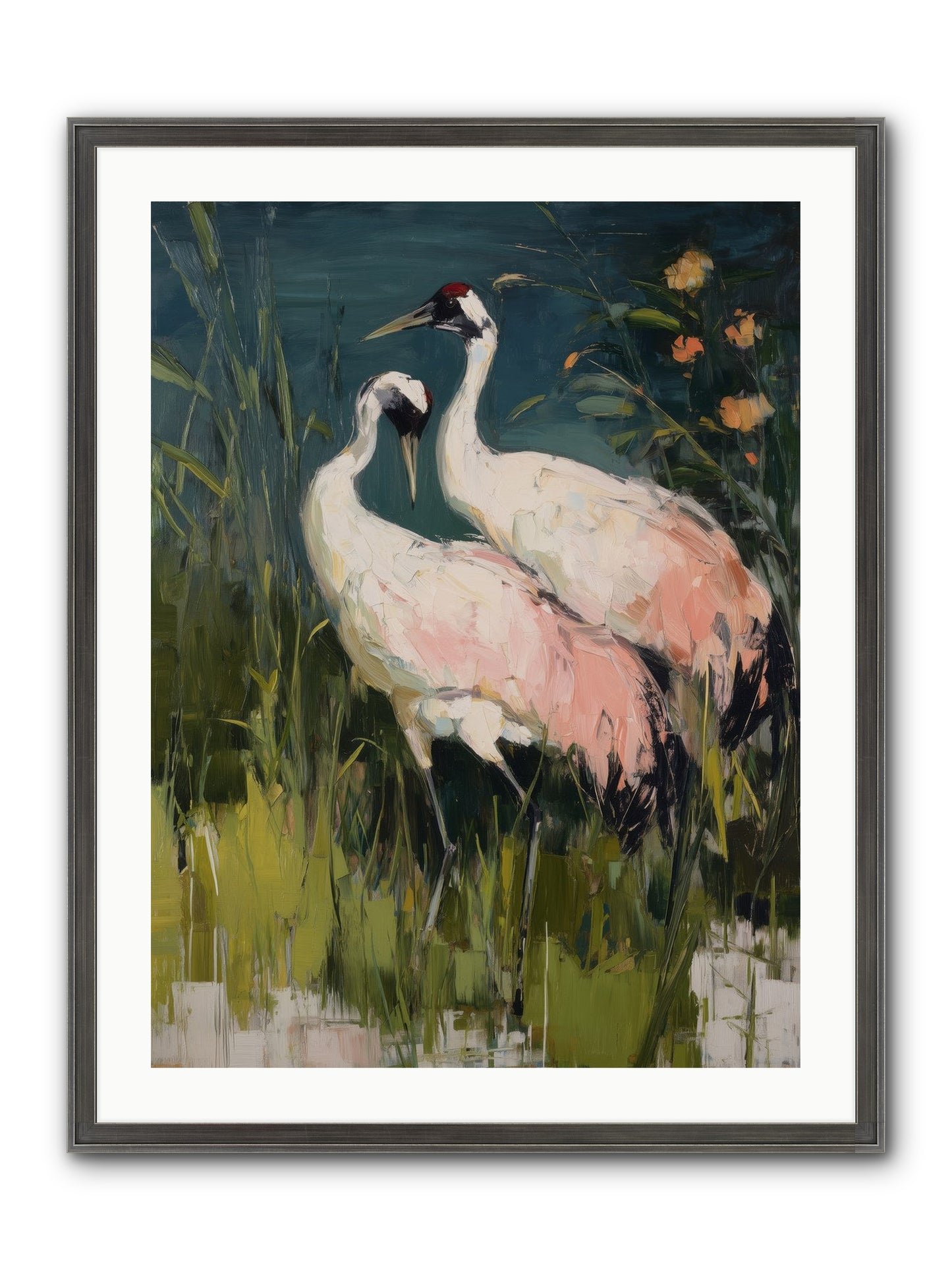Distant Shores Framed Print - Slimwoods Black/Silver 24x32