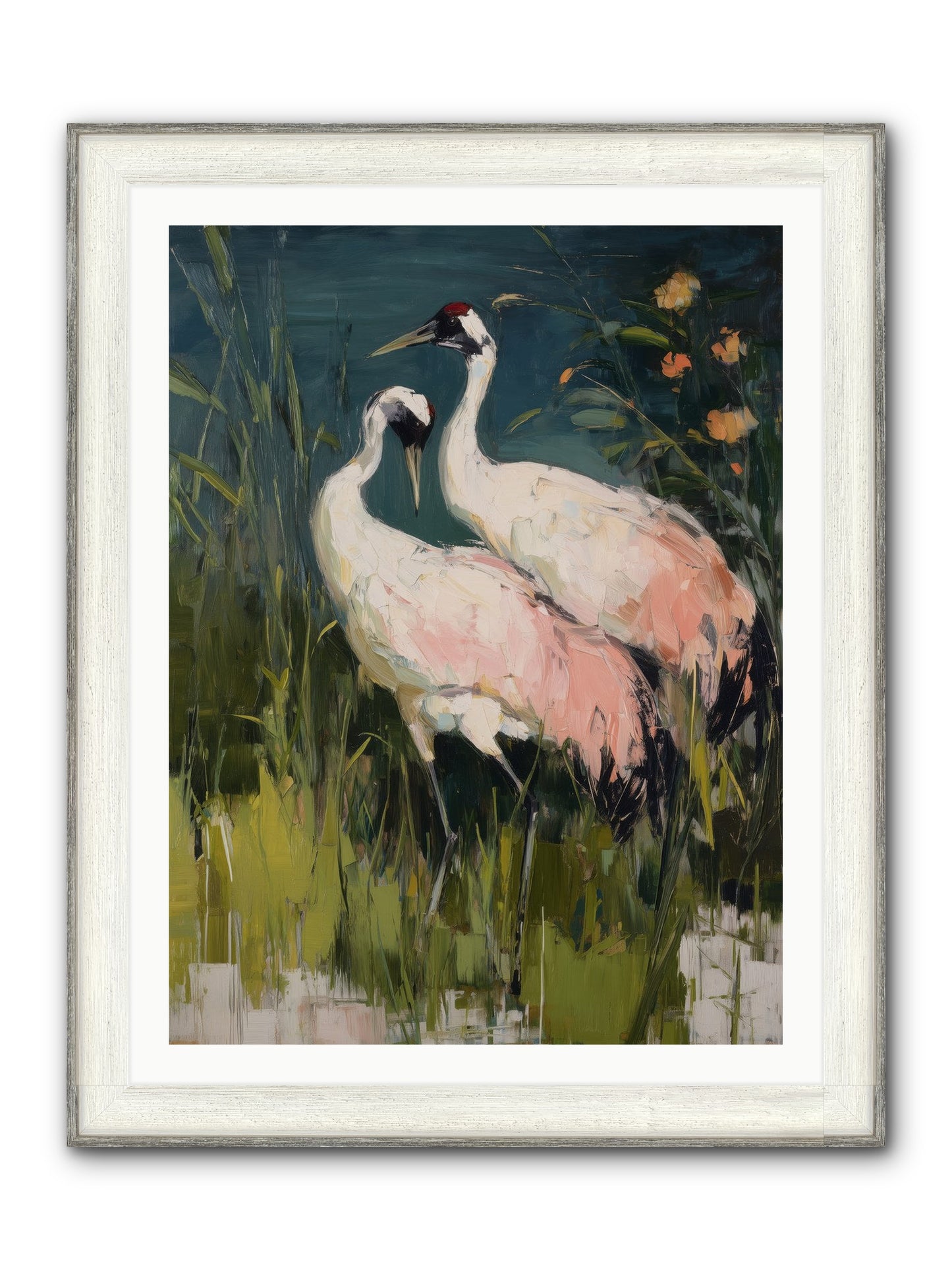 Distant Shores Framed Print - Driftwood White 30x40