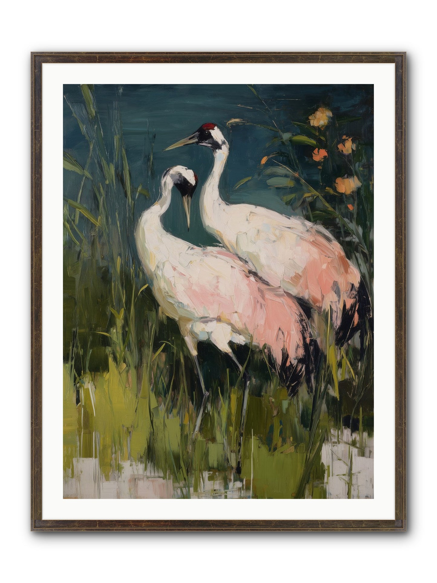 Distant Shores Framed Print - Slimwoods Black/Gold 30x40