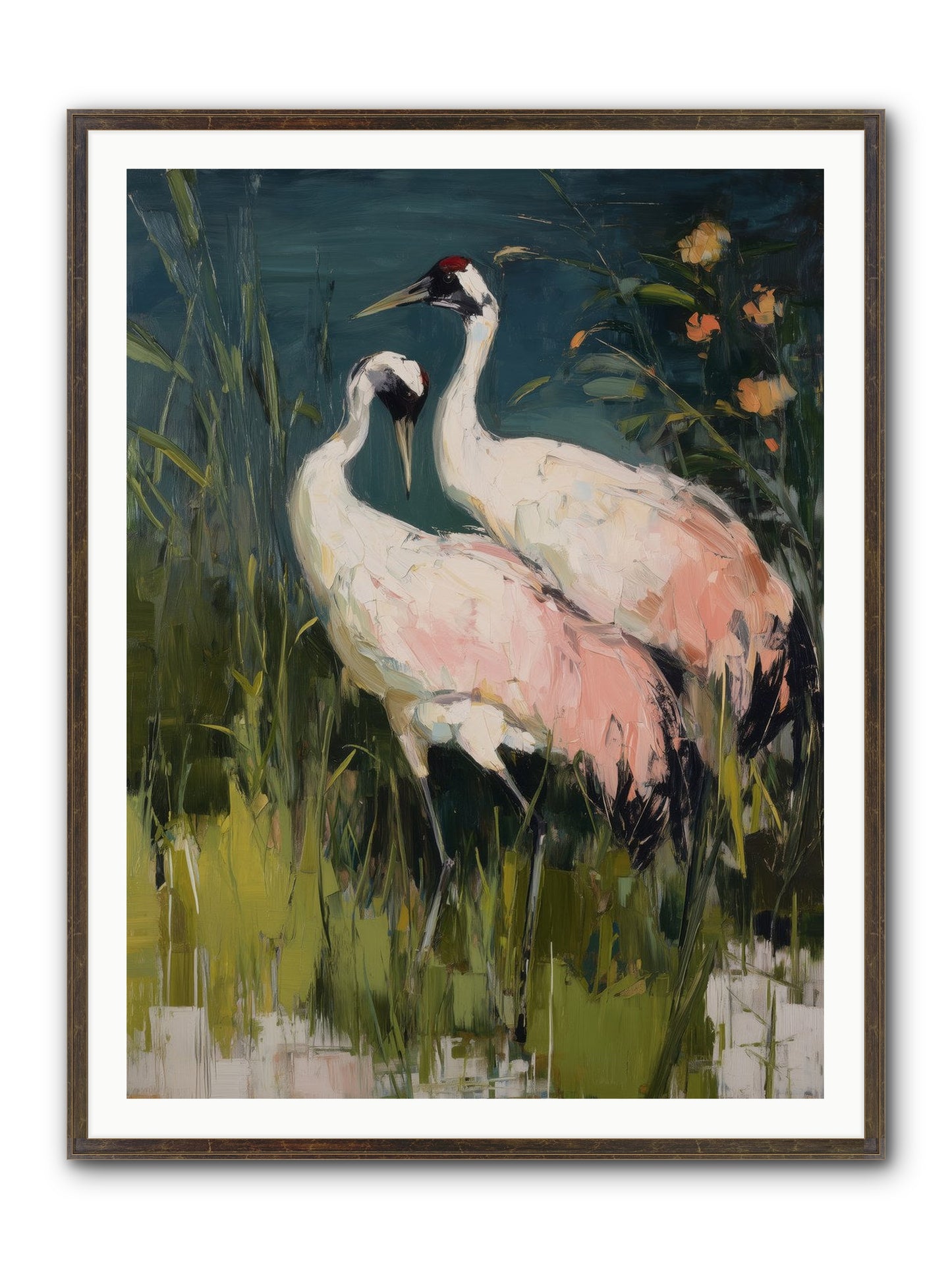 Distant Shores Framed Print - Slimwoods Black/Gold 36x48