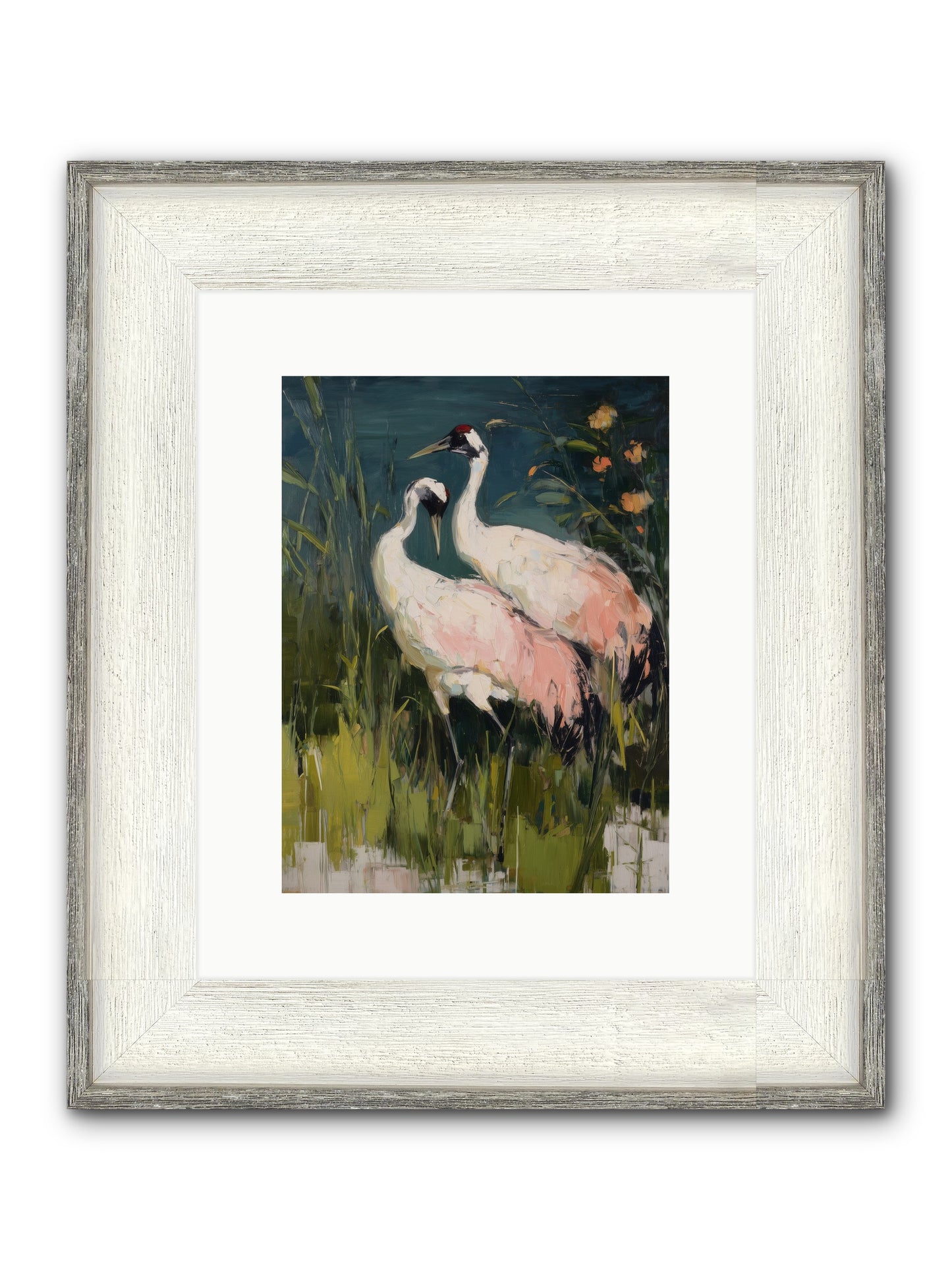 Distant Shores Framed Print - Driftwood White 9x12