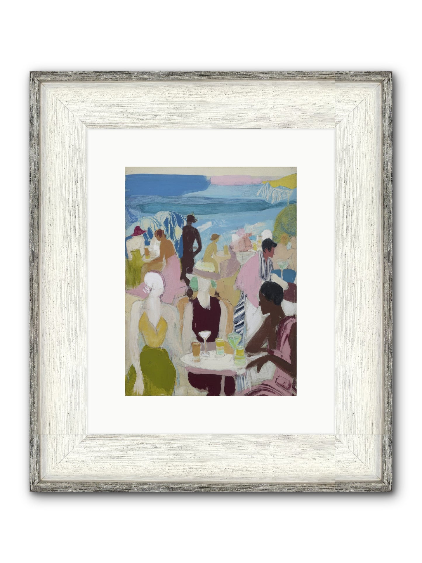 Distant Thunder Framed Print - Driftwood White 9x12