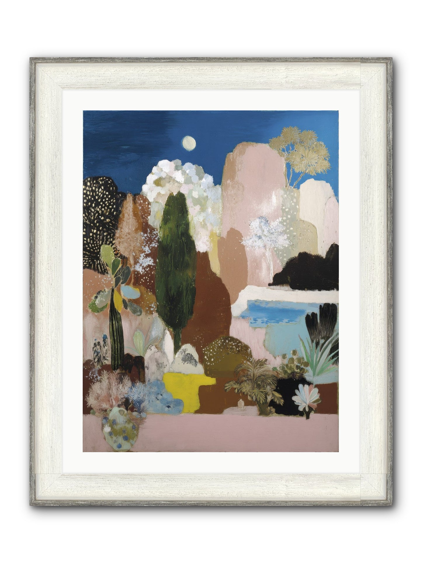 Distilled Framed Print - Driftwood White 24x32