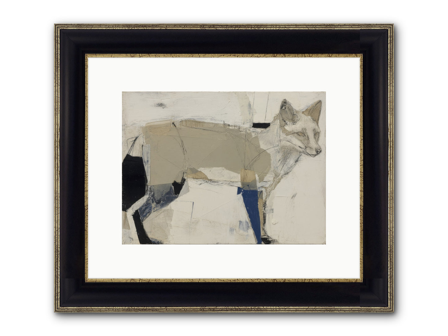 Divine Mischief Framed Print - Black & Gold 12x9