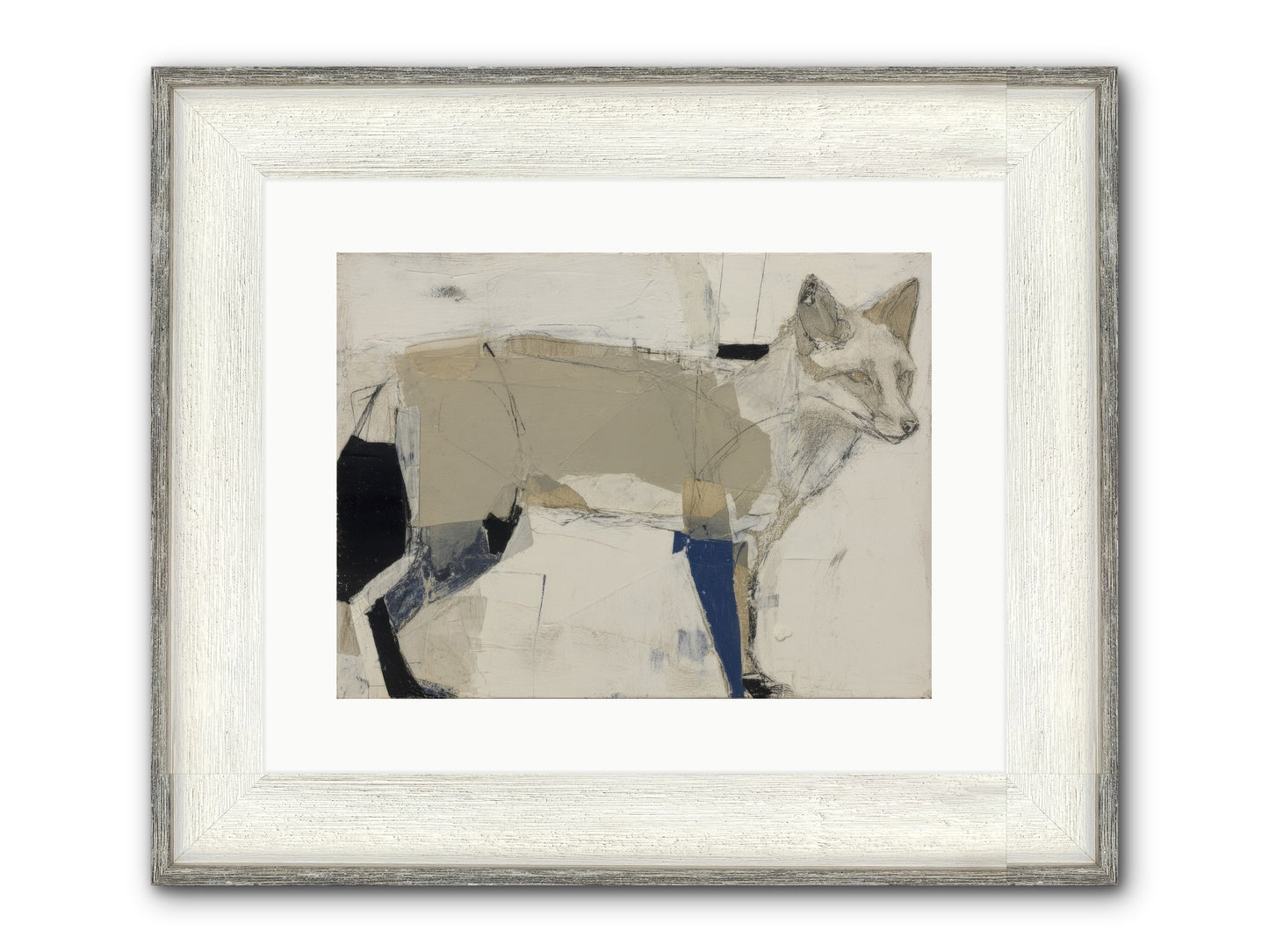 Divine Mischief Framed Print - Driftwood White 16x12