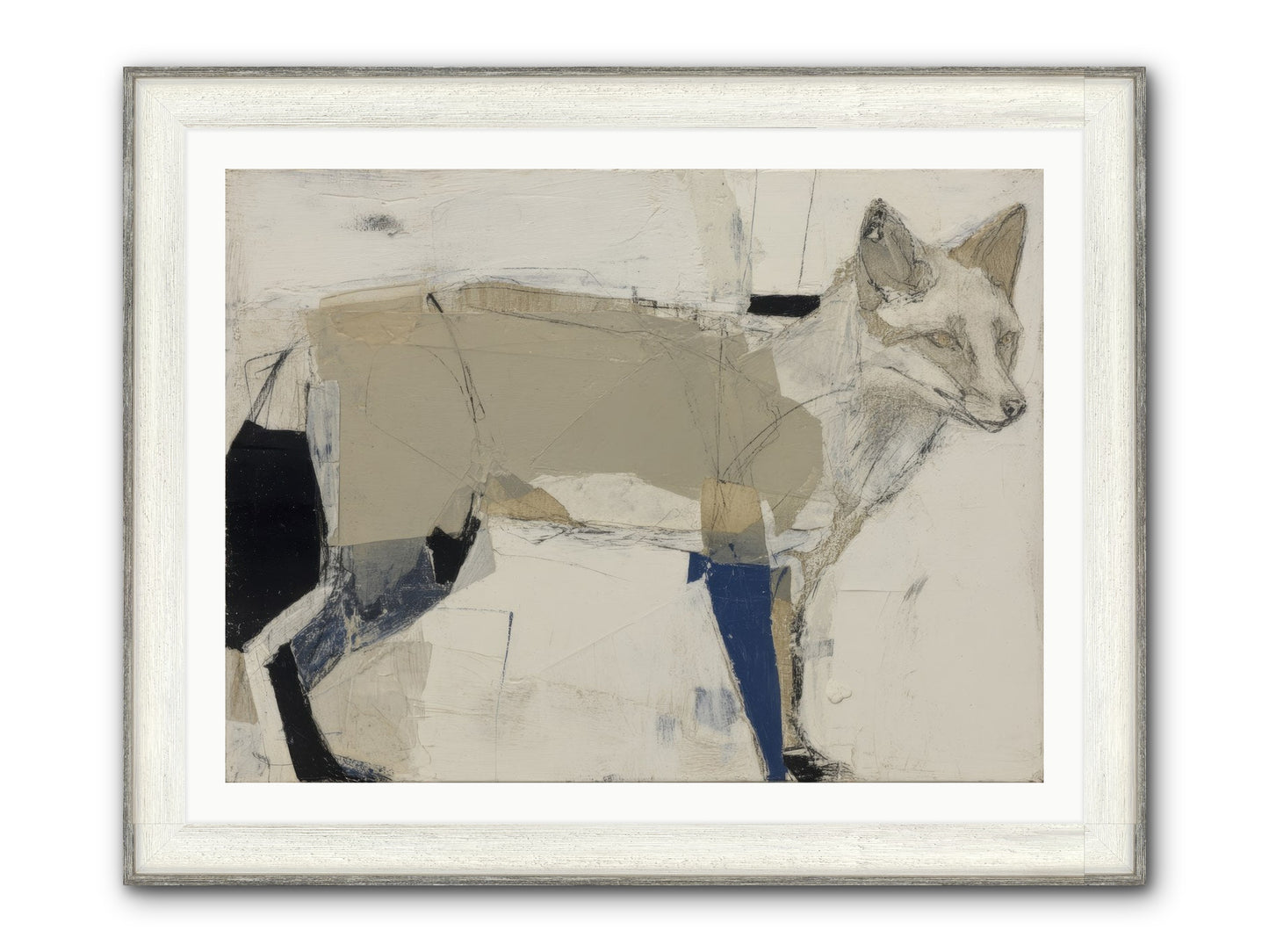 Divine Mischief Framed Print - Driftwood White 40x30