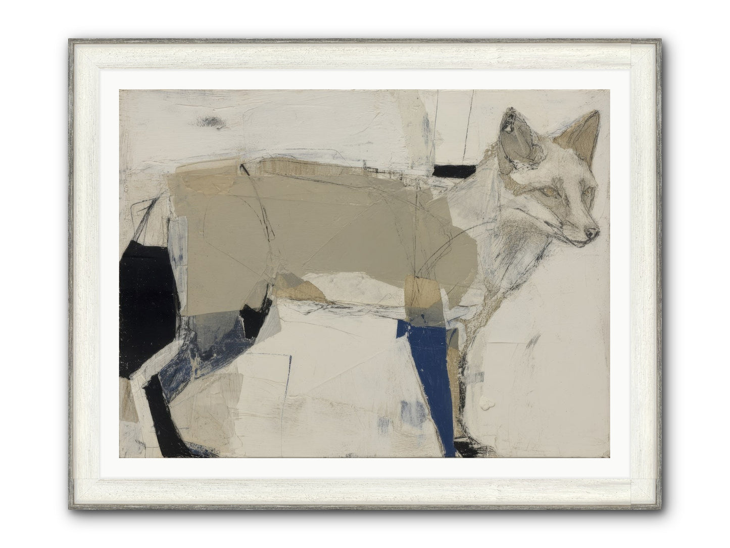 Divine Mischief Framed Print - Driftwood White 48x36