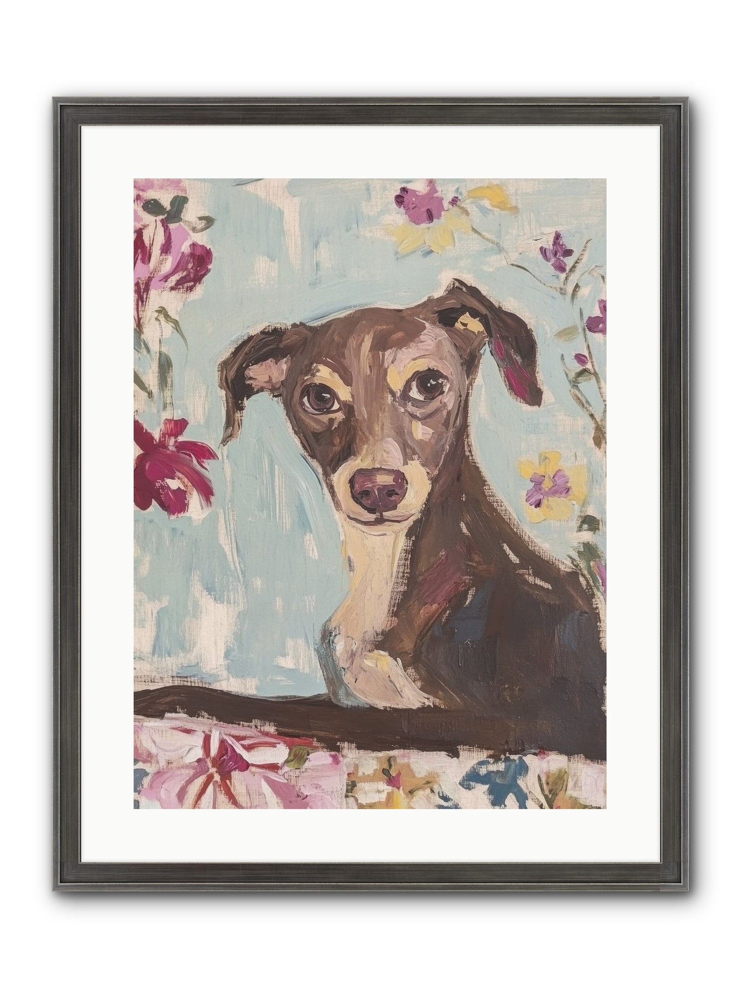Dolly Framed Print - Slimwoods Black/Silver 18x24