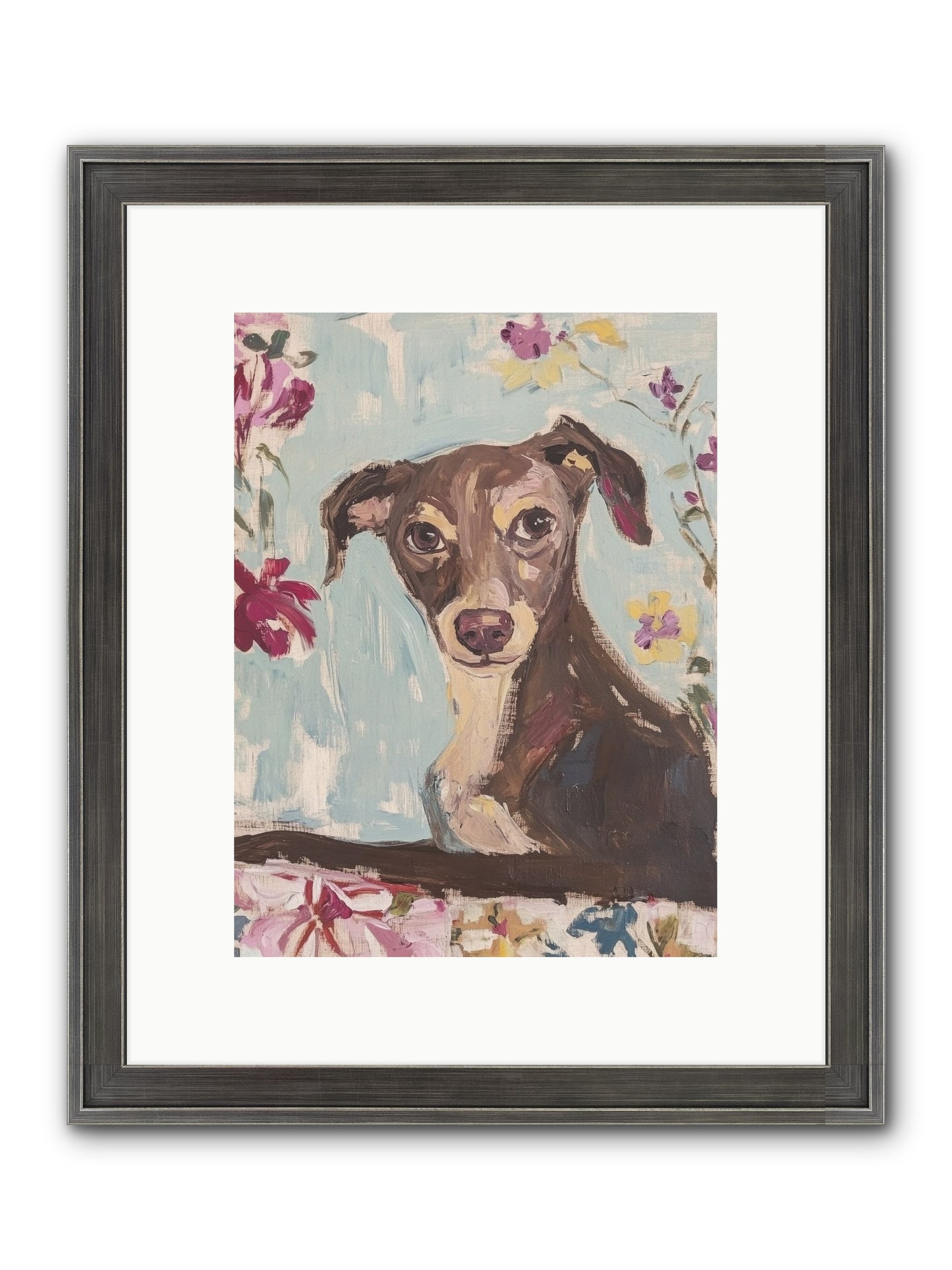 Dolly Framed Print - Slimwoods Black/Silver 9x12