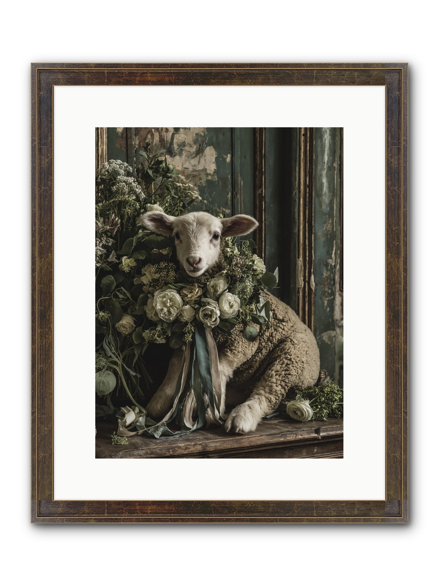 Dorette Framed Print - Slimwoods Black/Gold 12x16