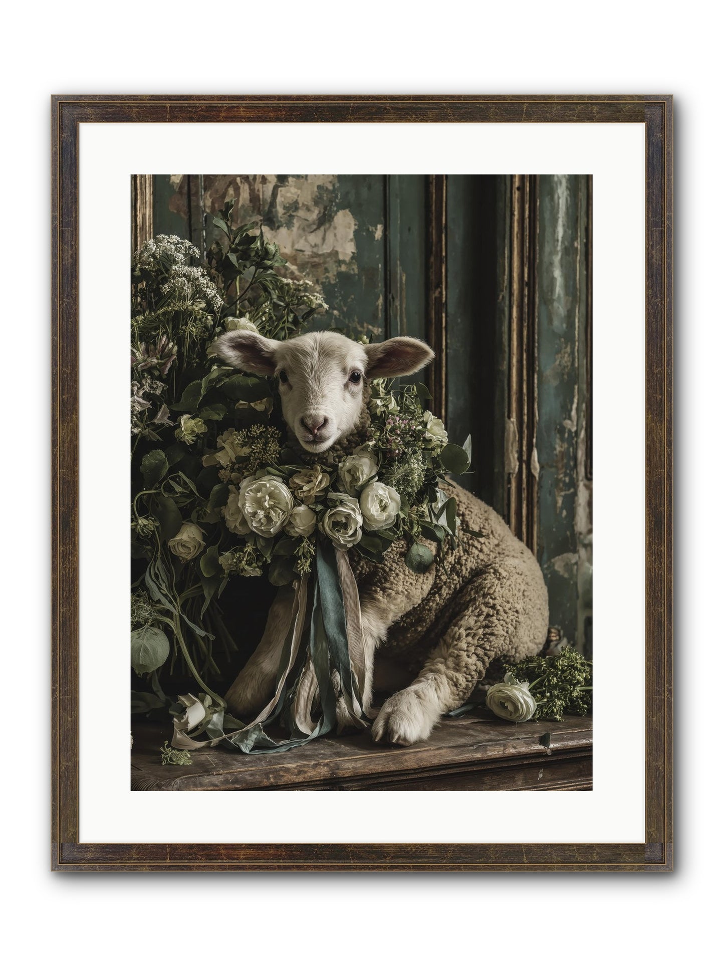 Dorette Framed Print - Slimwoods Black/Gold 18x24