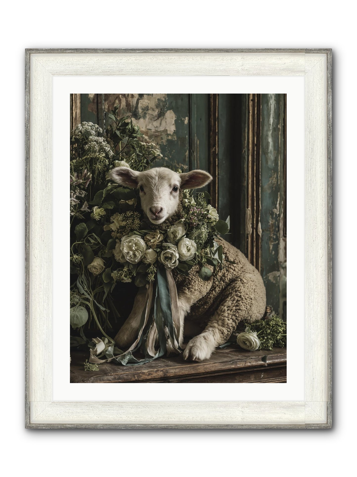 Dorette Framed Print - Driftwood White 24x32