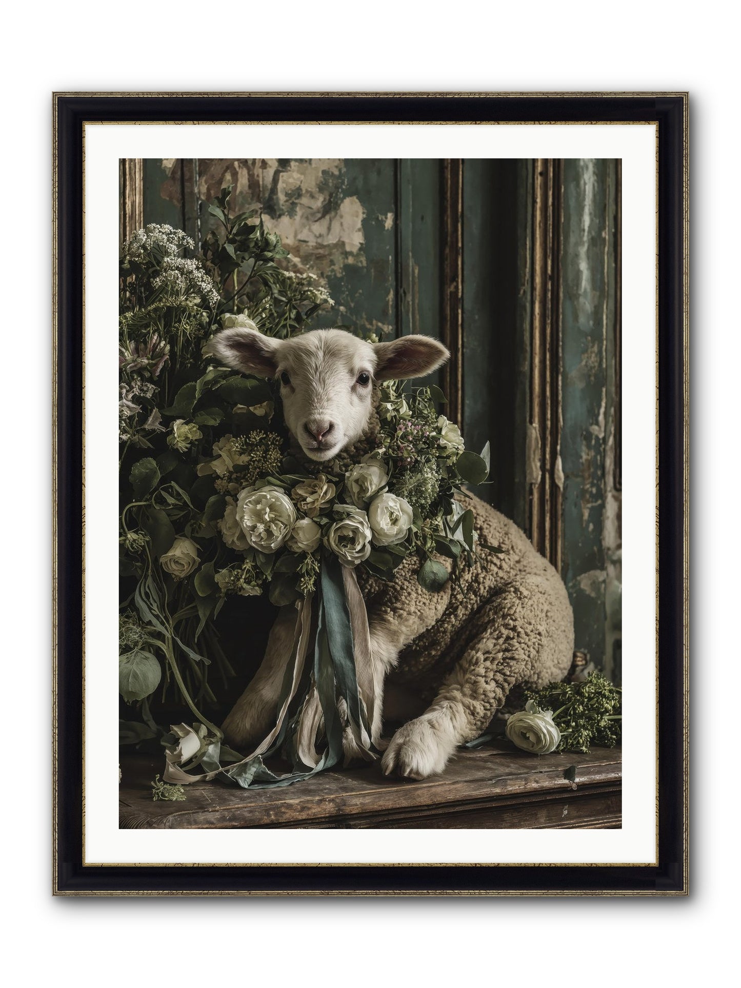 Dorette Framed Print - Black & Gold 30x40