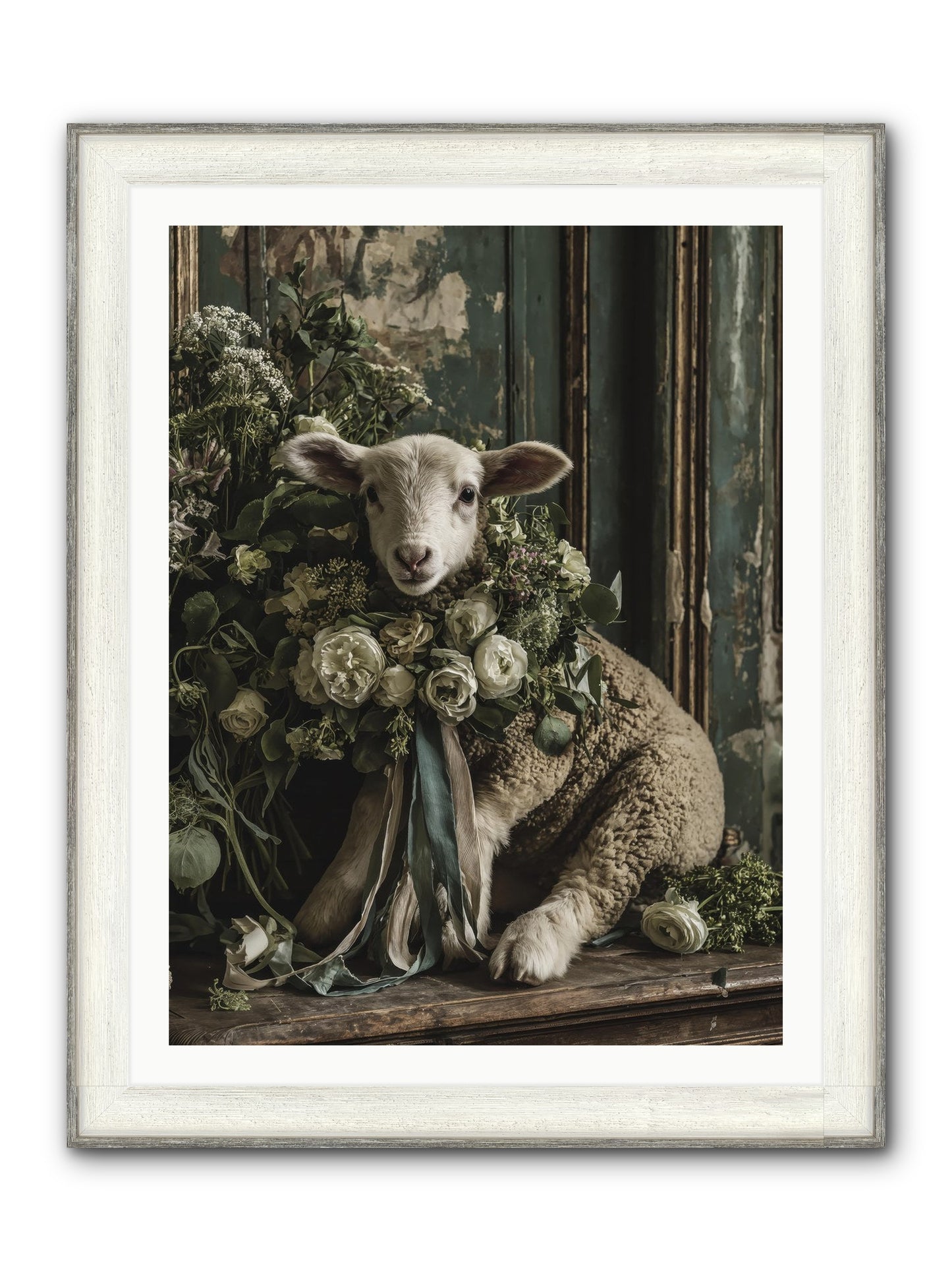 Dorette Framed Print - Driftwood White 30x40