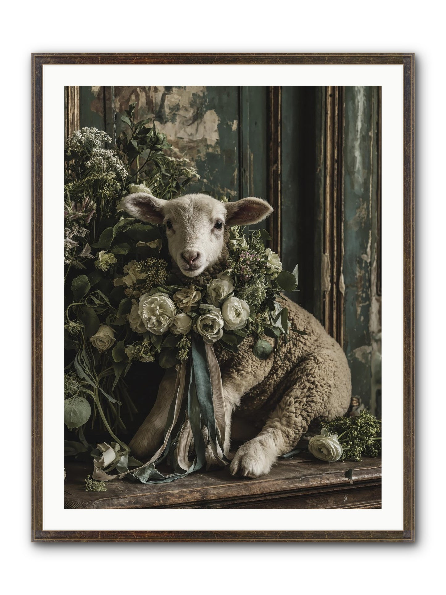 Dorette Framed Print - Slimwoods Black/Gold 30x40