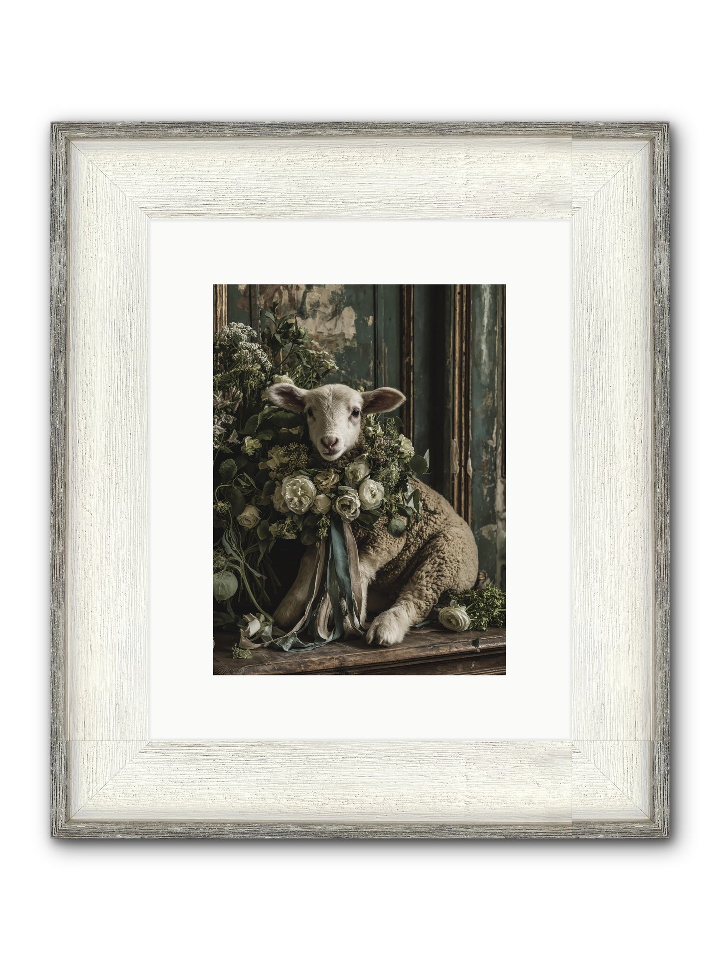 Dorette Framed Print - Driftwood White 9x12