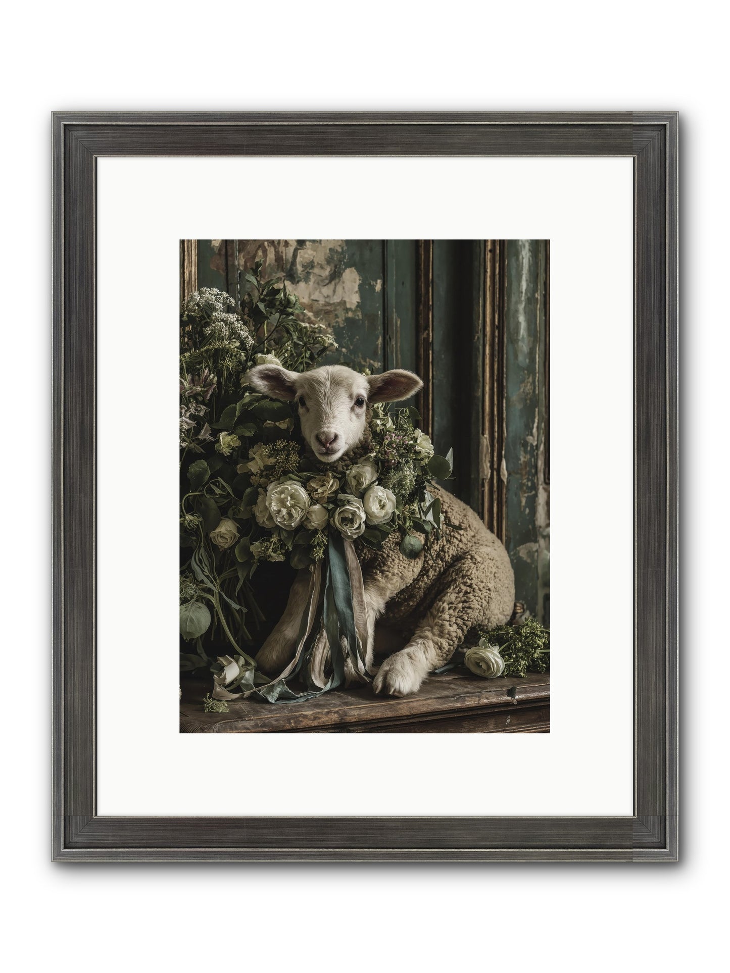 Dorette Framed Print - Slimwoods Black/Silver 9x12