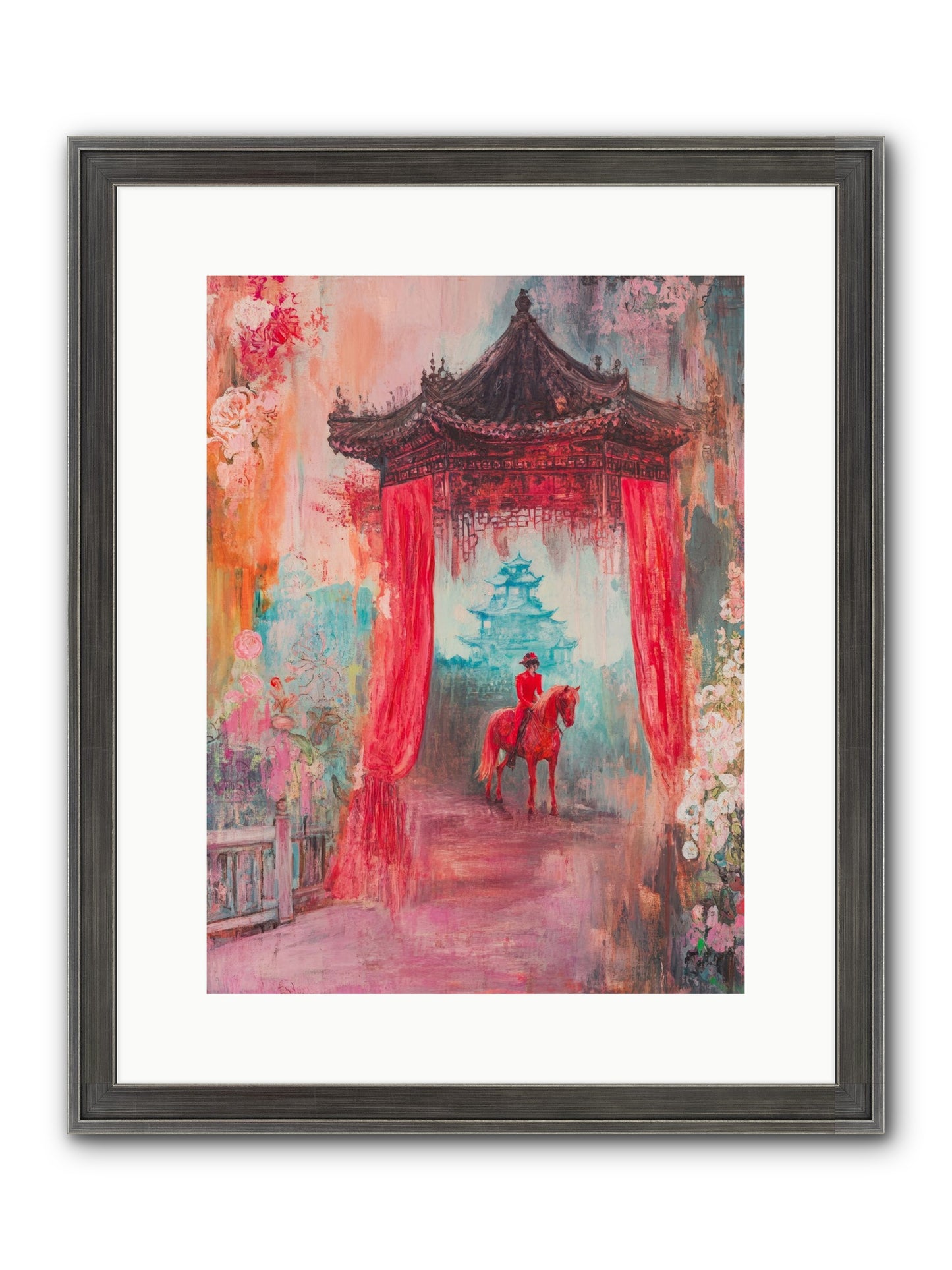 Dragons Dance At Dawn Framed Print - Slimwoods Black/Silver 12x16