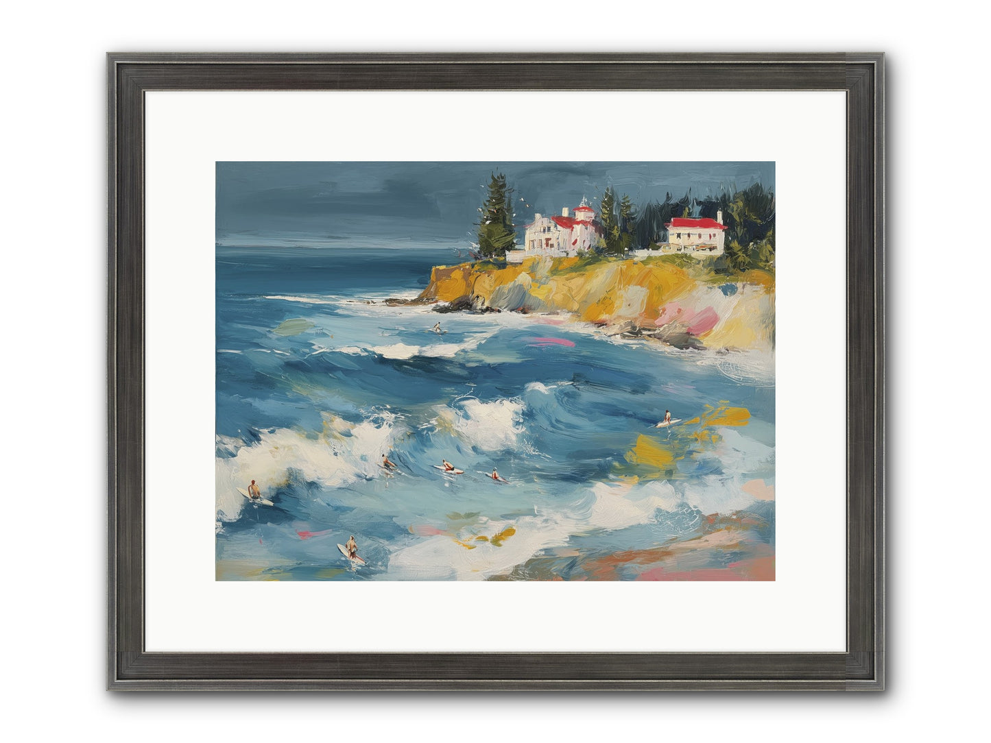 Drama In Motion Framed Print - Slimwoods Black/Silver 16x12