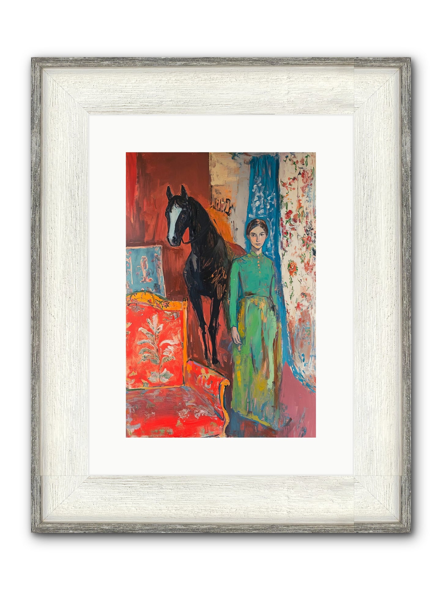 Drawing Room Guest Framed Print - Driftwood White 10x15