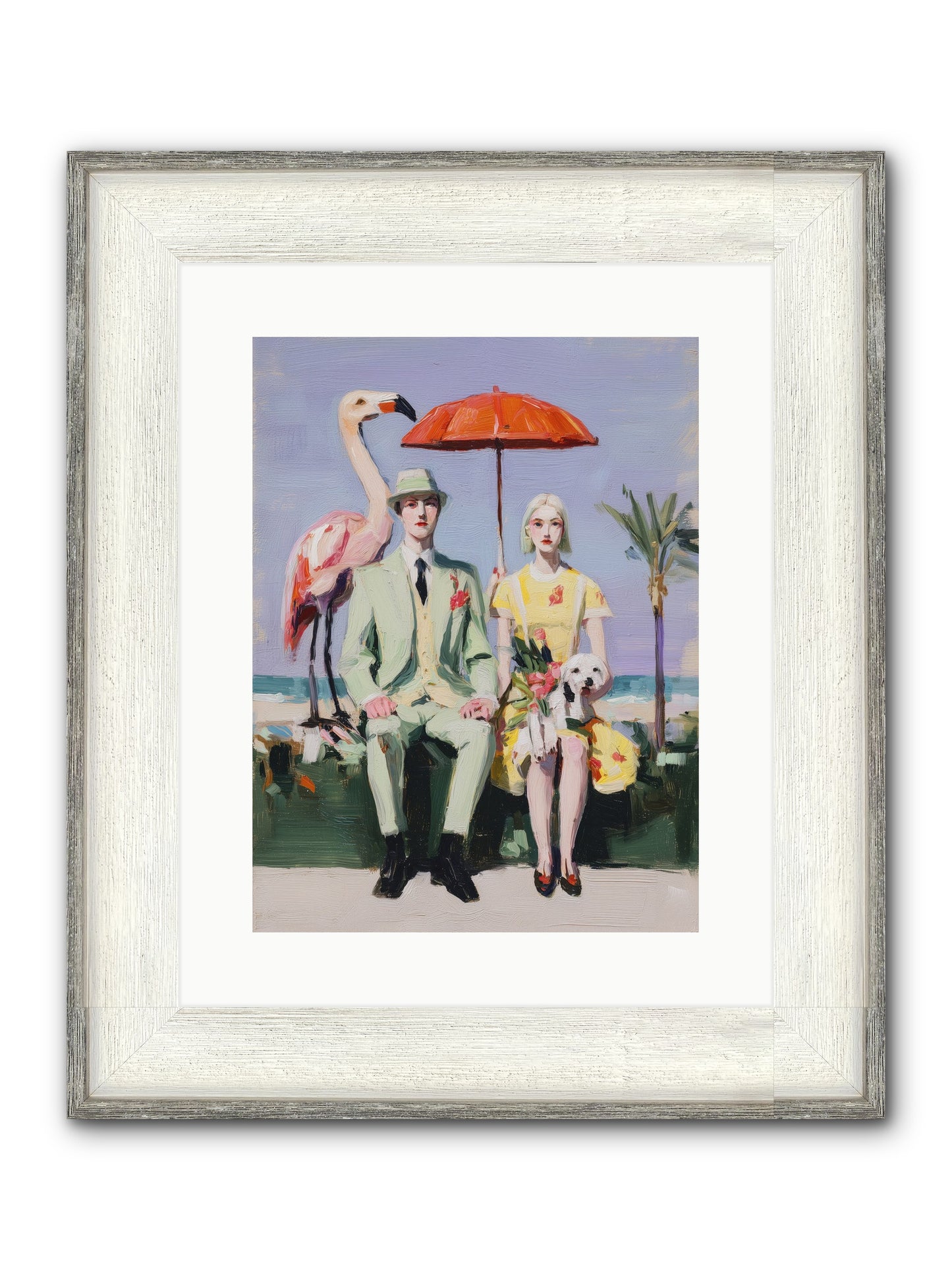 Dream State Doubt Framed Print - Driftwood White 12x16