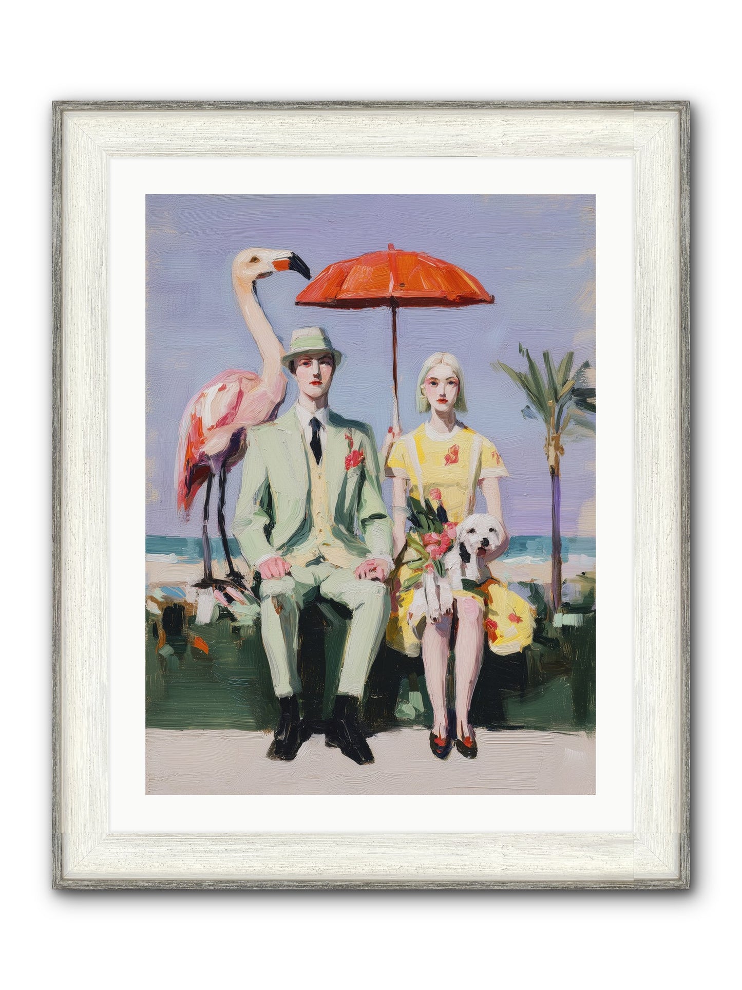 Dream State Doubt Framed Print - Driftwood White 24x32