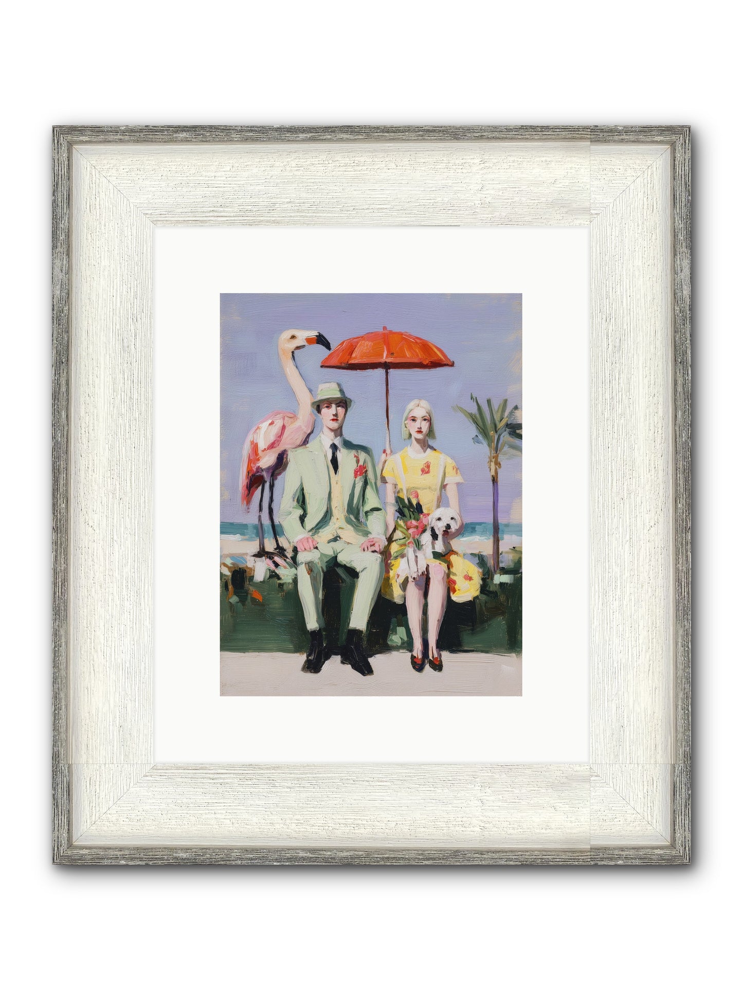 Dream State Doubt Framed Print - Driftwood White 9x12