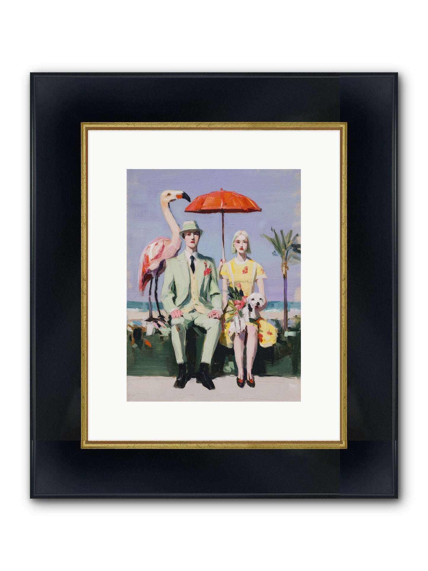 Dream State Doubt Framed Print - Wide Black w/Gold 9x12