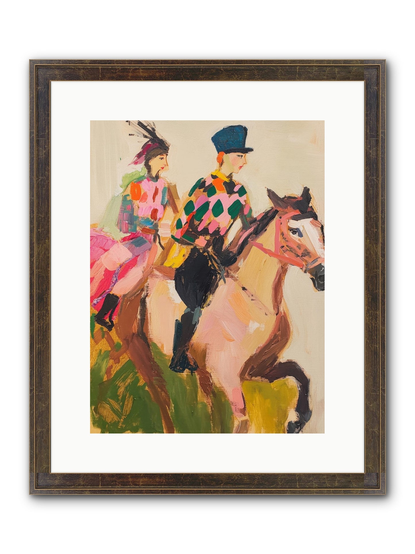 Dreamer's Canter No.1 Framed Print - Slimwoods Black/Gold 12x16