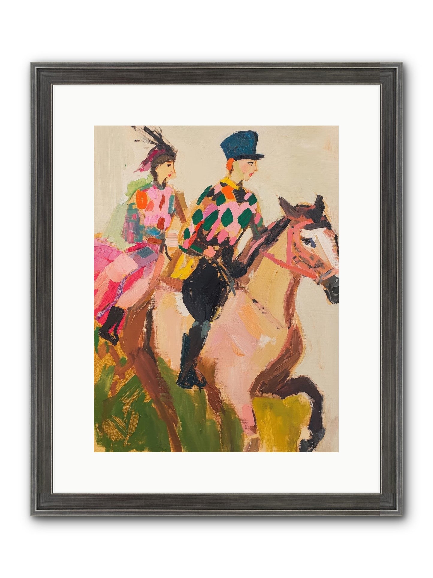 Dreamer's Canter No.1 Framed Print - Slimwoods Black/Silver 12x16