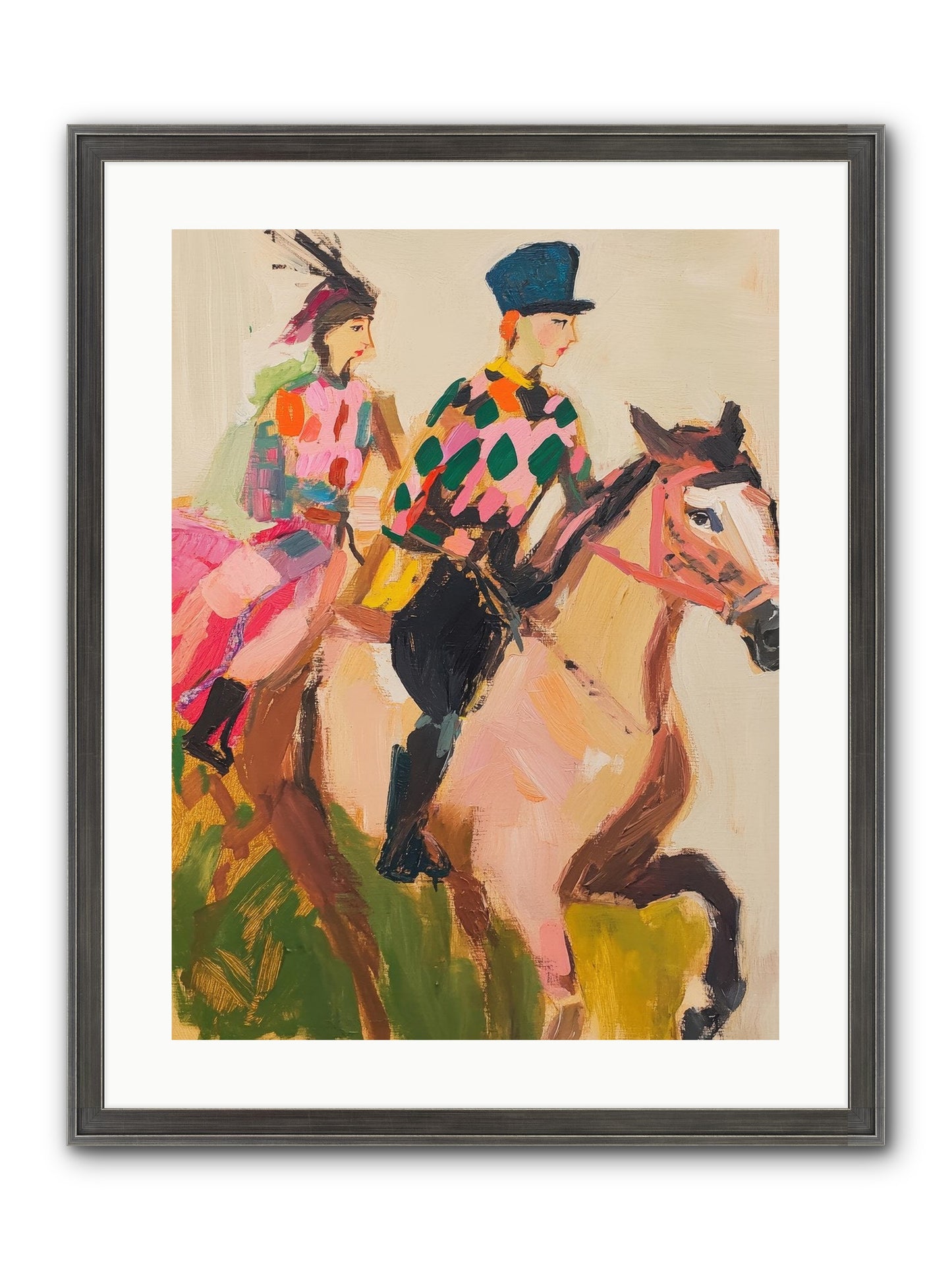 Dreamer's Canter No.1 Framed Print - Slimwoods Black/Silver 18x24